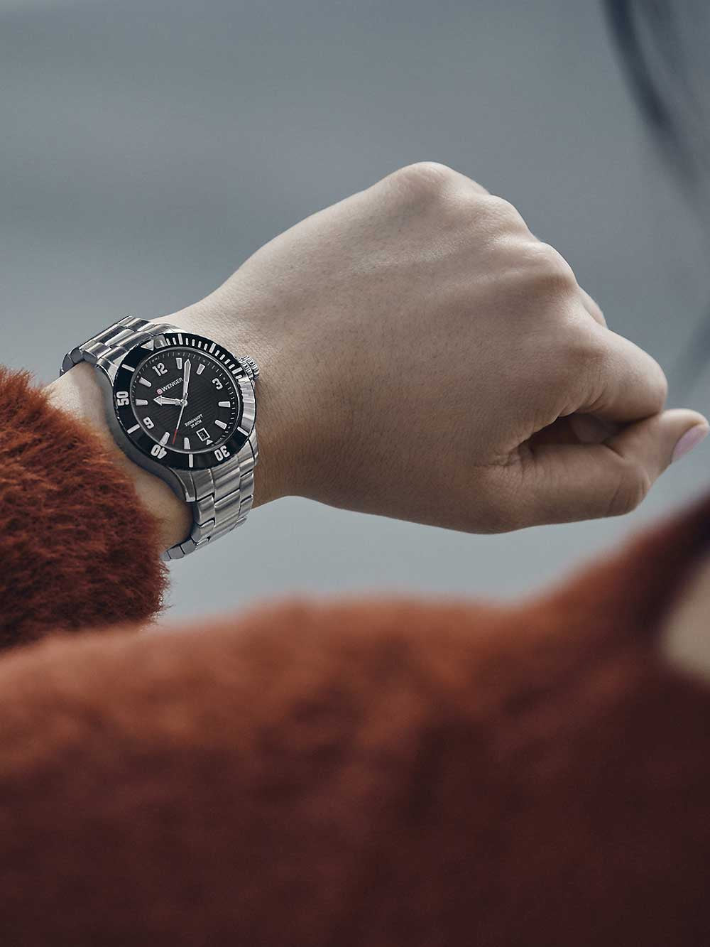 Wenger 01.0621.109 Seaforce moteriškas laikrodis diver 36mm 20 ATM