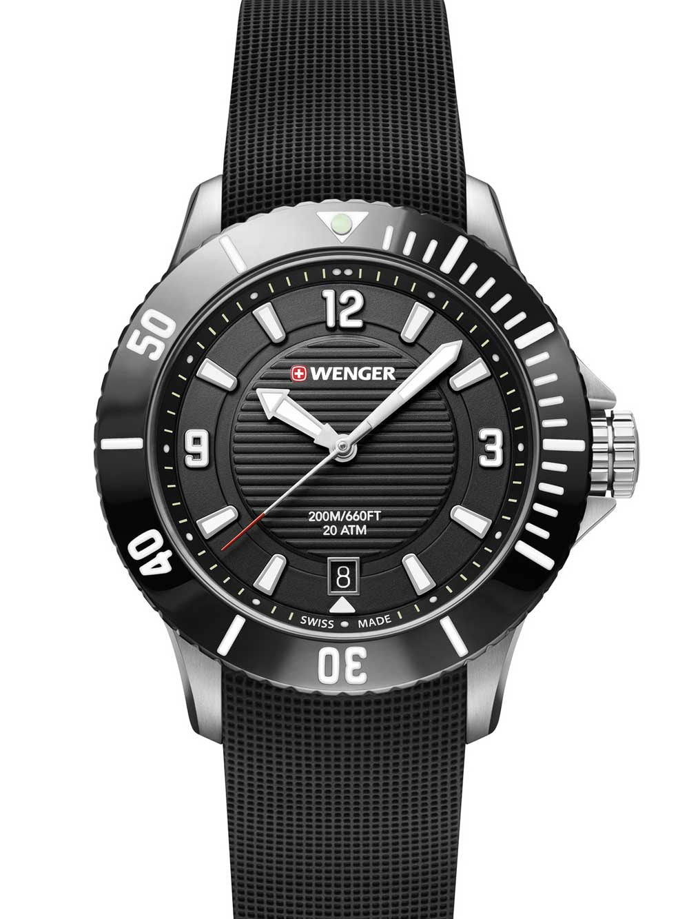 Wenger 01.0621.110 Seaforce moteriškas laikrodis diver 36mm 20 ATM