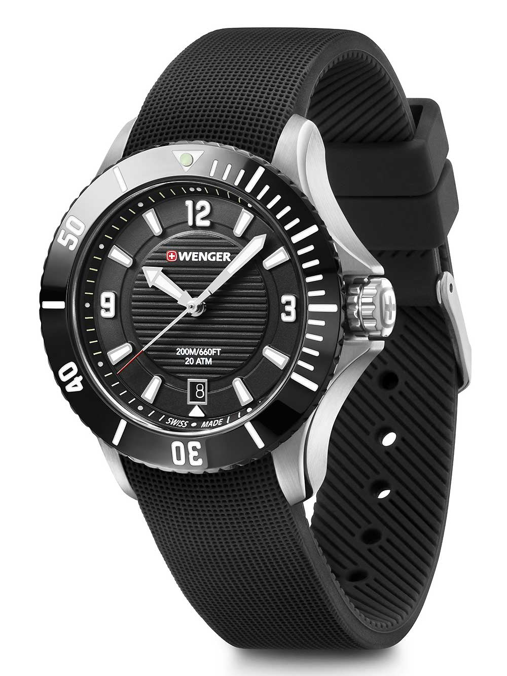 Wenger 01.0621.110 Seaforce moteriškas laikrodis diver 36mm 20 ATM