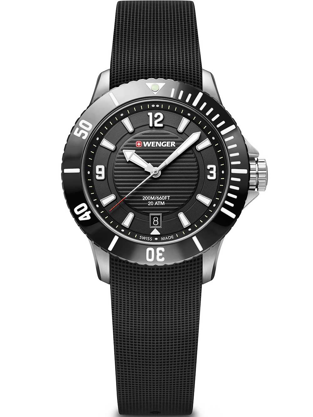 Wenger 01.0621.110 Seaforce moteriškas laikrodis diver 36mm 20 ATM