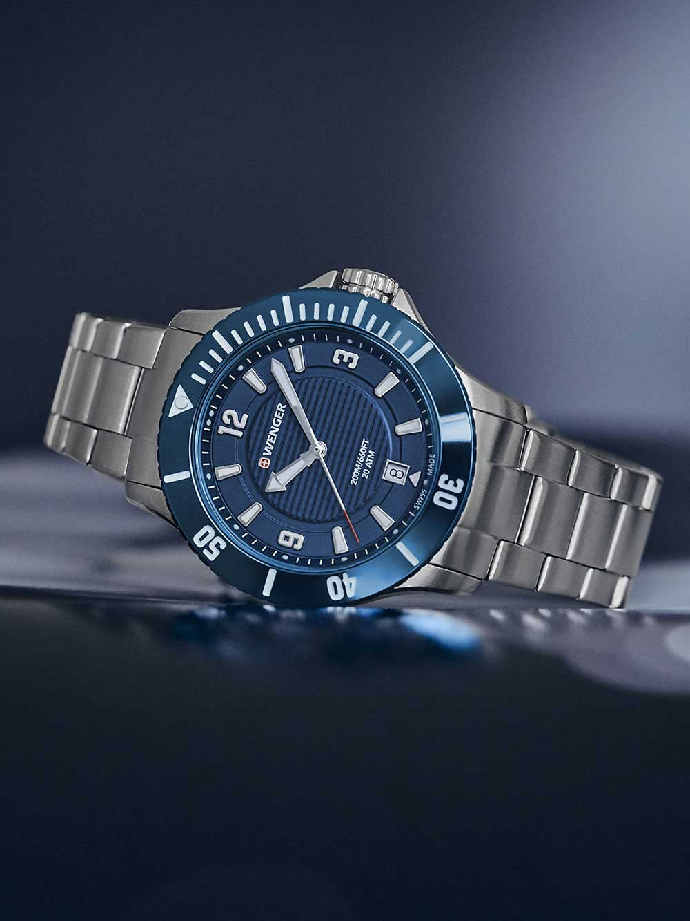 Wenger 01.0621.111 Seaforce moteriškas laikrodis diver 36mm 20 ATM