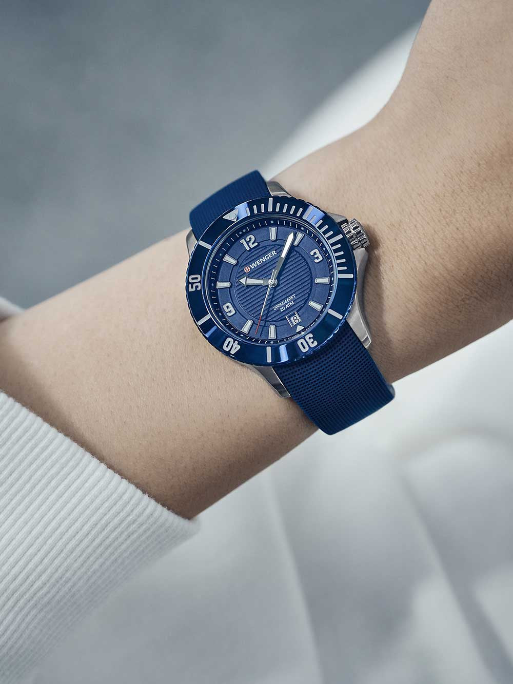 Wenger 01.0621.112 Seaforce moteriškas laikrodis diver 36mm 20 ATM