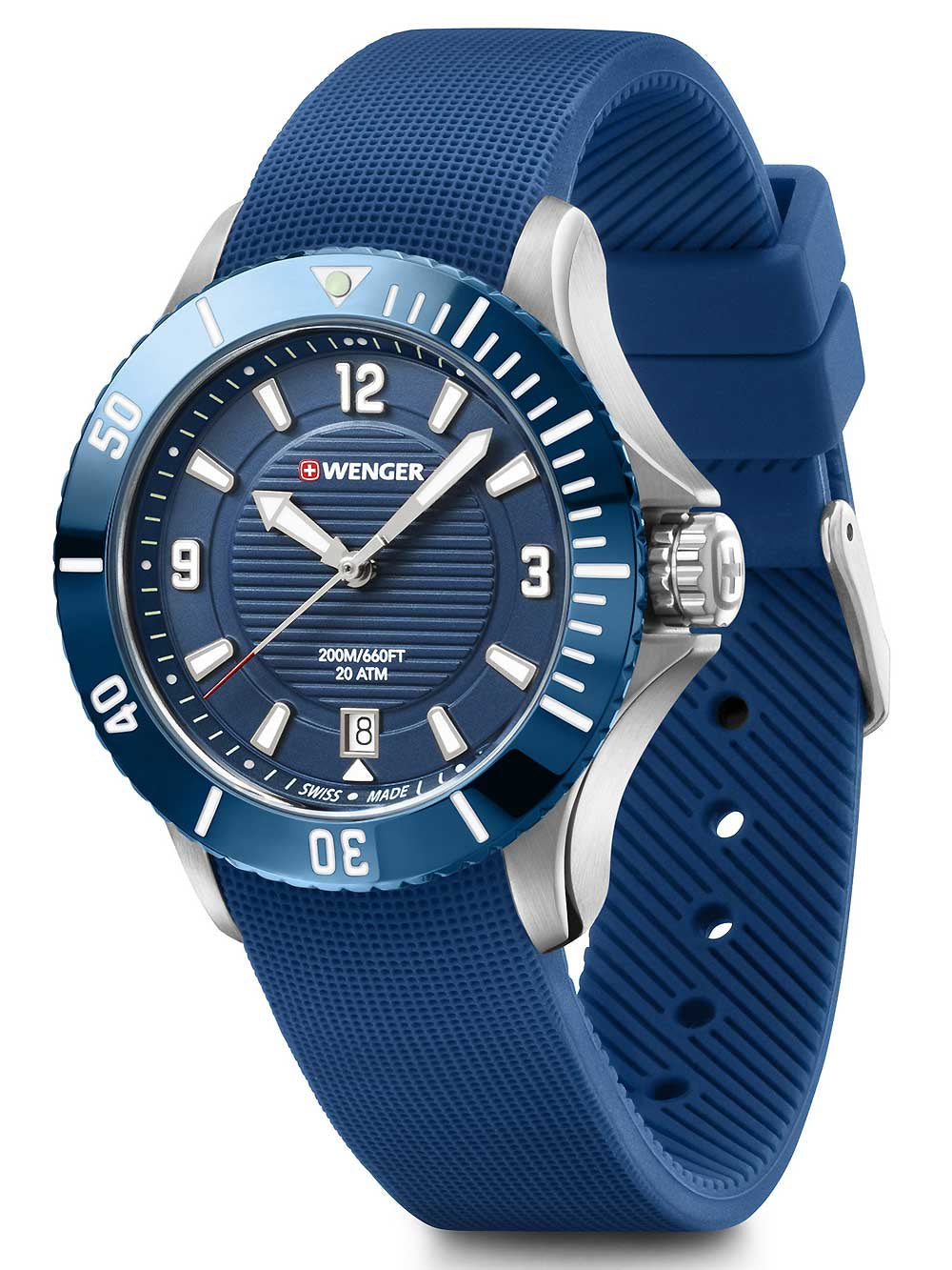 Wenger 01.0621.112 Seaforce moteriškas laikrodis diver 36mm 20 ATM