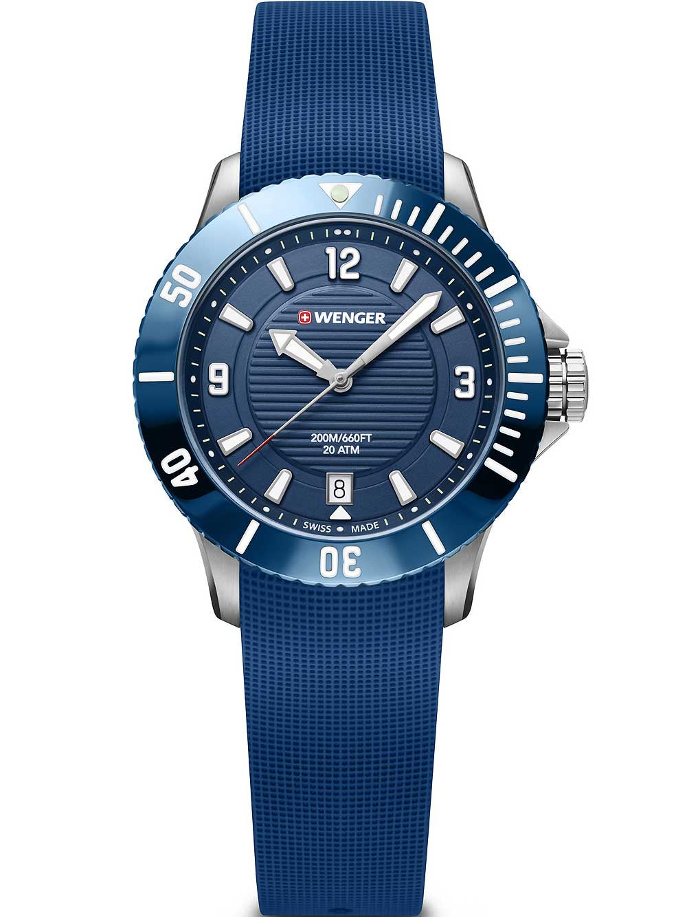 Wenger 01.0621.112 Seaforce moteriškas laikrodis diver 36mm 20 ATM