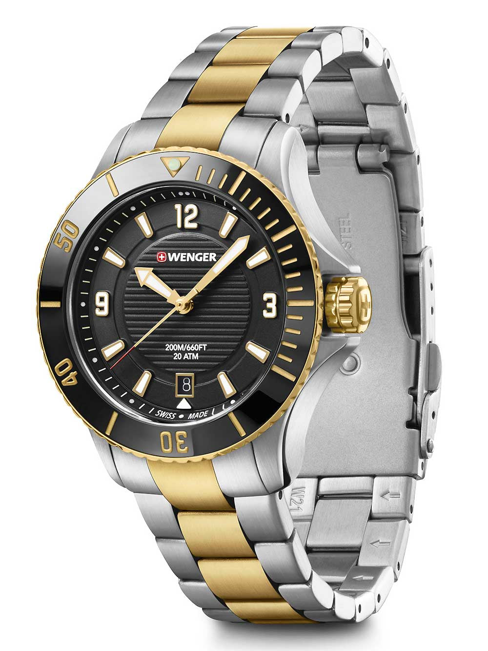 Wenger 01.0621.113 Seaforce moteriškas laikrodis diver 36mm 20 ATM