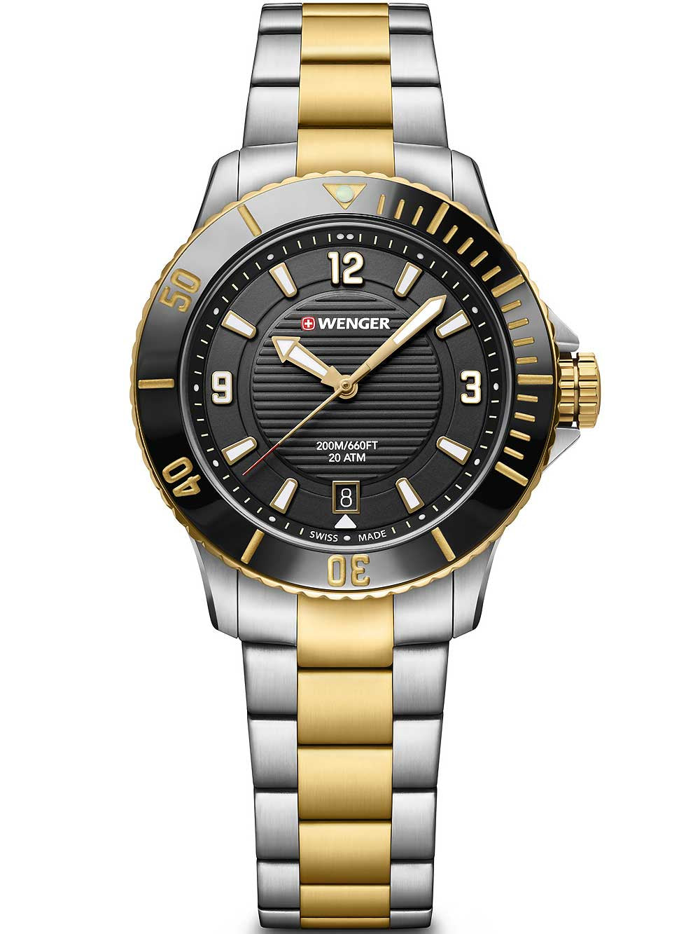 Wenger 01.0621.113 Seaforce moteriškas laikrodis diver 36mm 20 ATM
