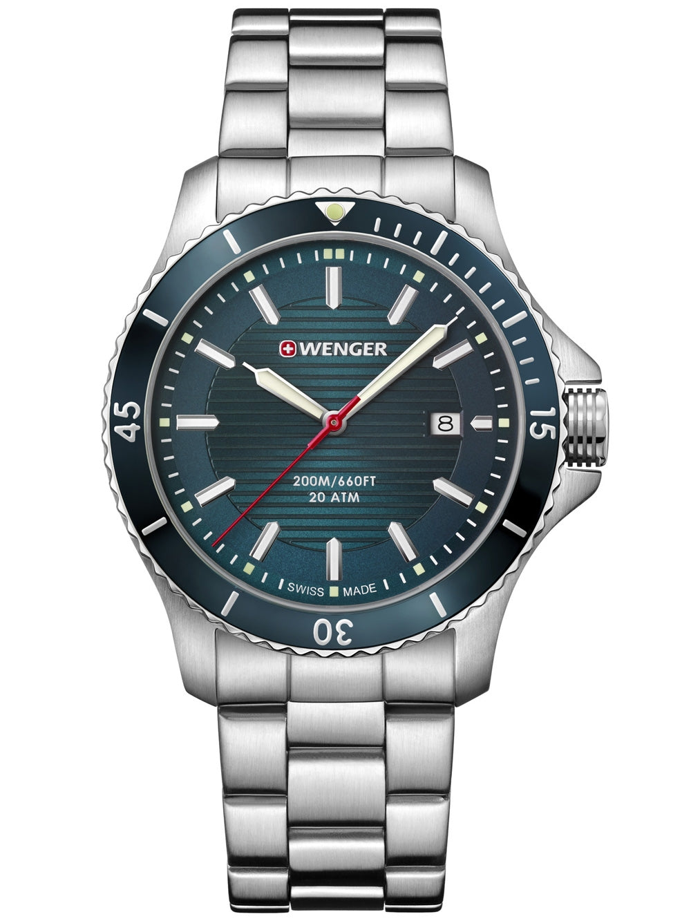 Wenger 01.0641.129 Seaforce vyriškas laikrodis 43mm 20ATM