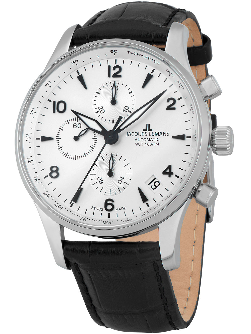 Jacques Lemans 1-1935E London automatic chronograph 44mm 10ATM
