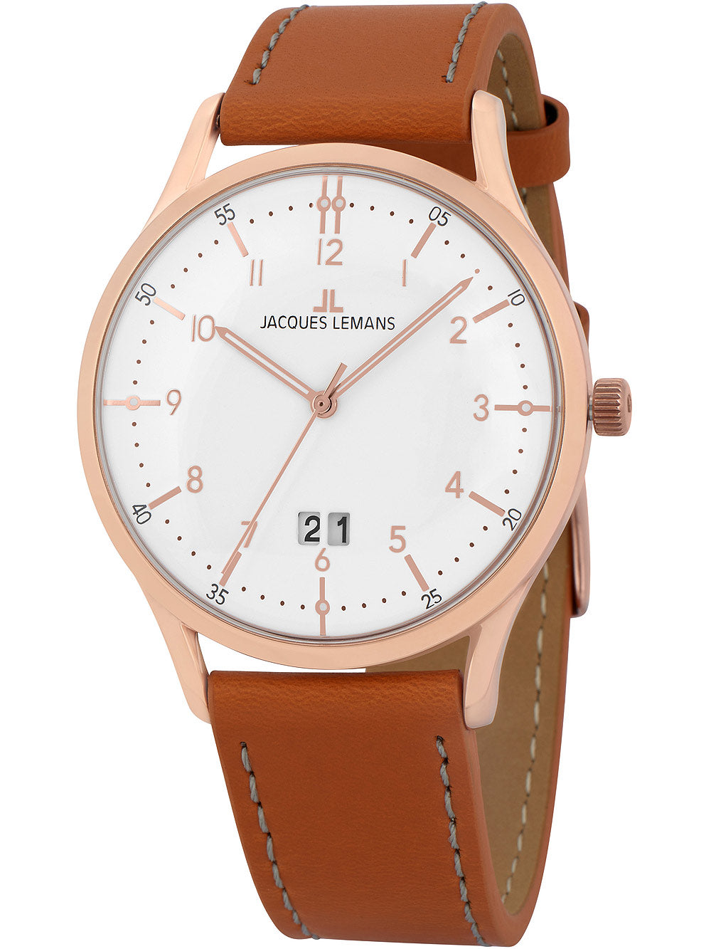 Jacques Lemans 1-2066F Retro Classic vyriškas laikrodis 40mm 5ATM