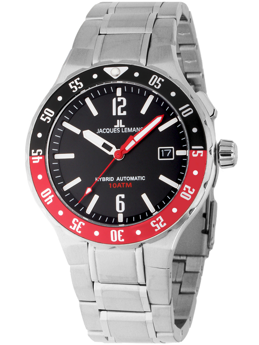 Jacques Lemans 1-2109F Hybromatic vyriškas laikrodis 42mm