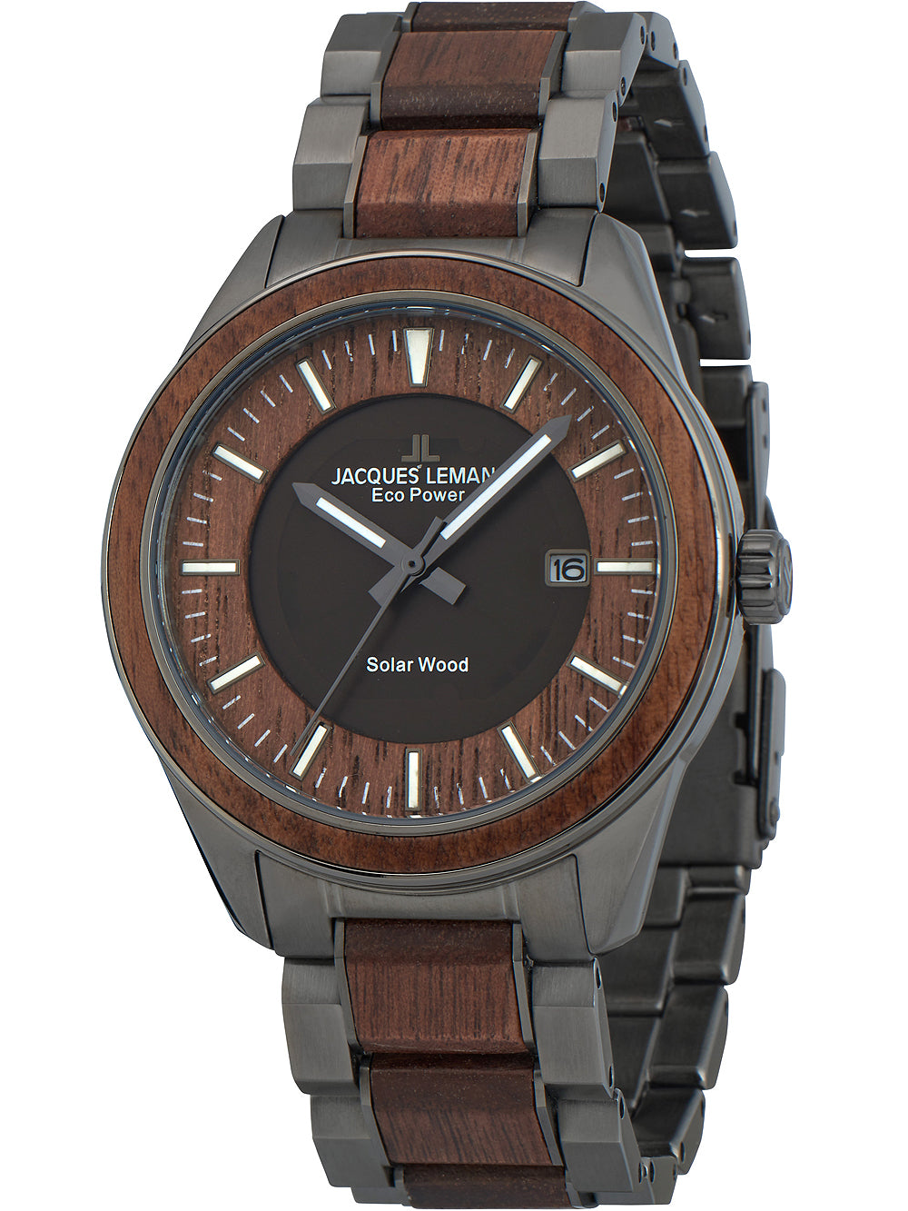 Jacques Lemans 1-2116I Eco Power Wood 40mm 10ATM