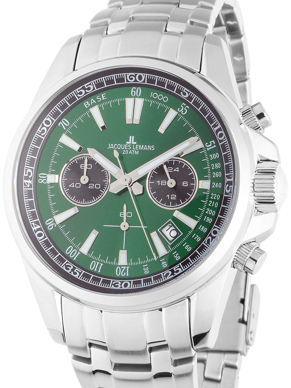 Jacques Lemans 1-2117ZD Liverpool vyriškas laikrodis Chronograph 44mm 20ATM