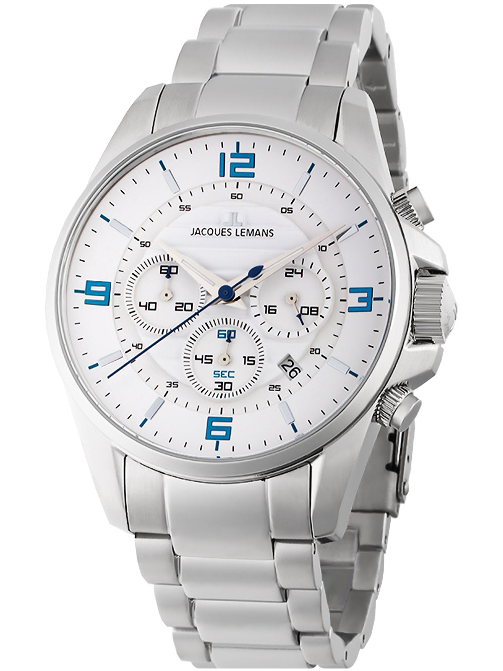Jacques Lemans 1-2118E Liverpool Chronograph vyriškas laikrodis 44mm 10ATM