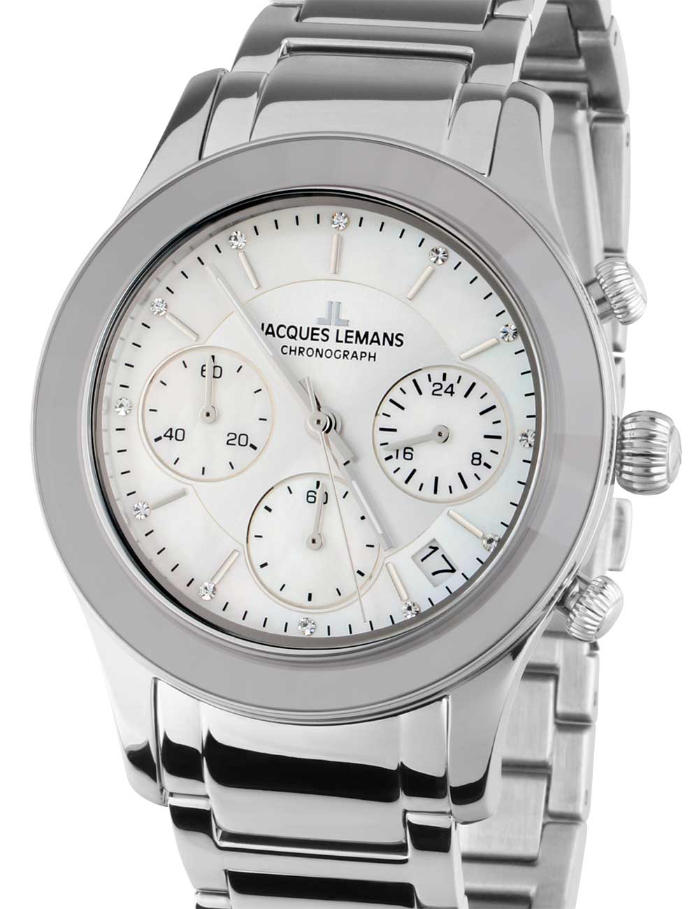 Jacques Lemans 1-2151F Venice moteriškas laikrodis Chronograph 38mm 5ATM