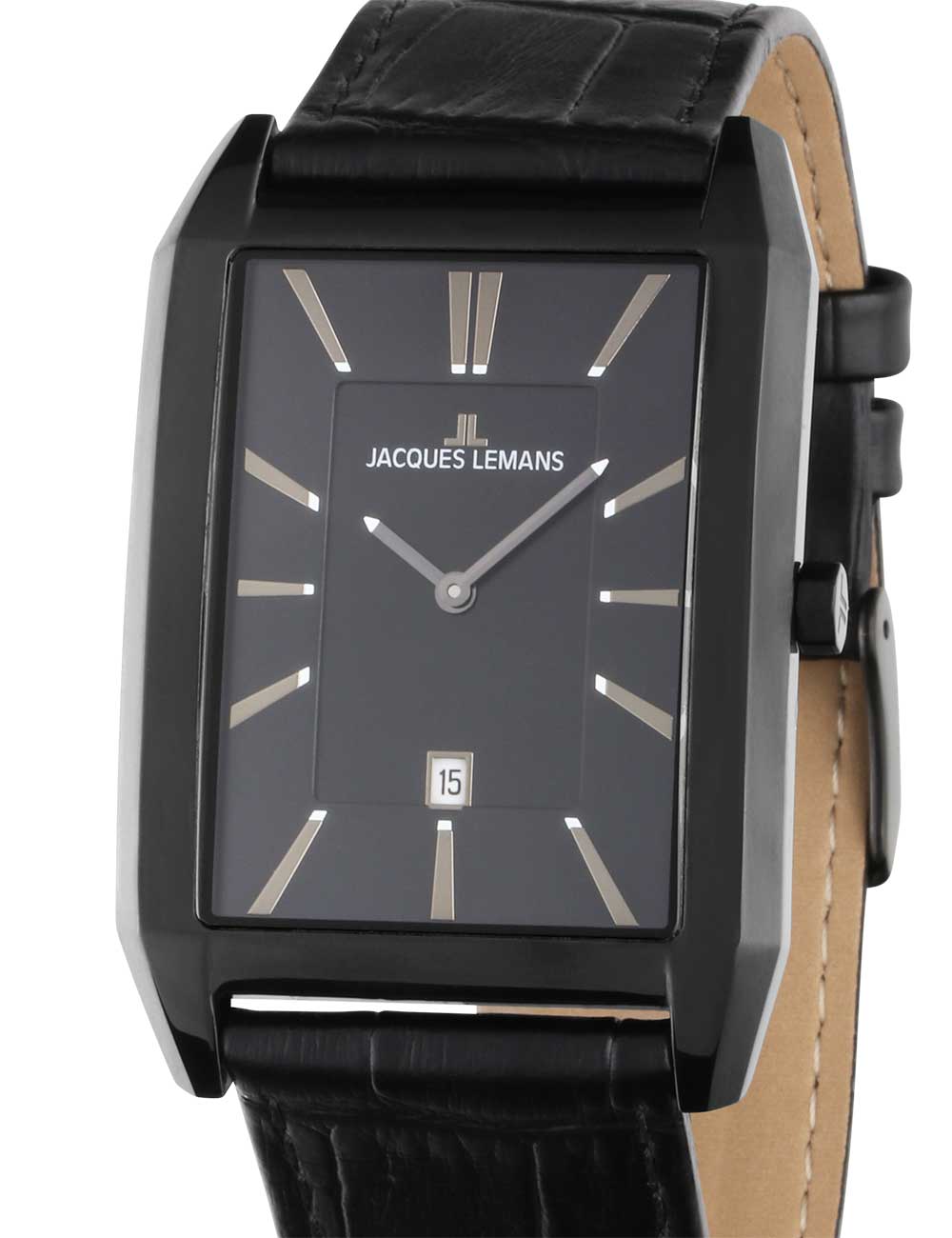 Jacques Lemans 1-2160F Torino square vyriškas laikrodis 34mm 5ATM