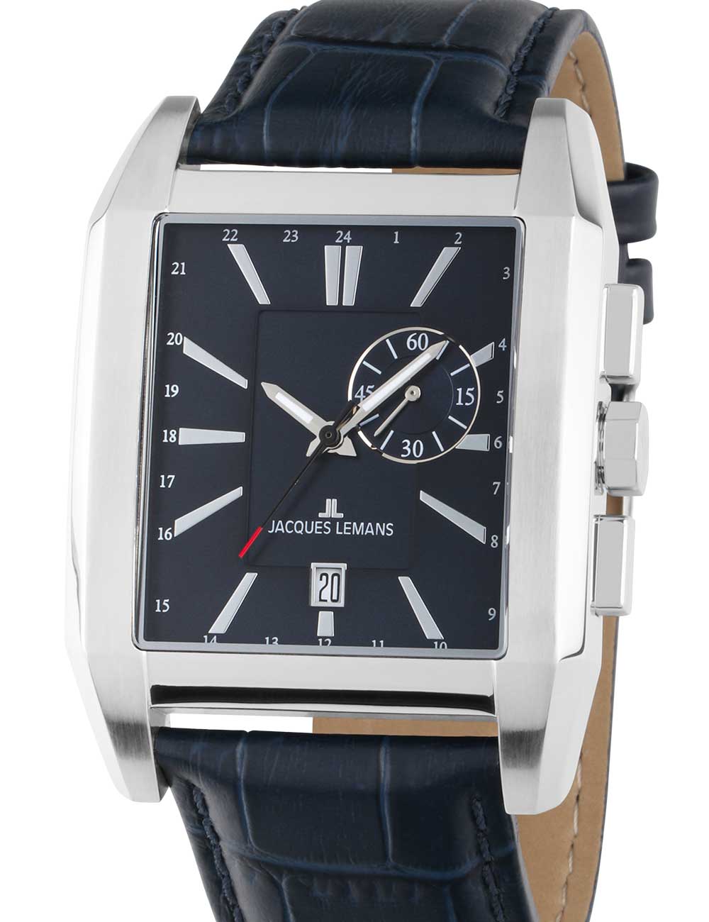 Jacques Lemans 1-2162B Torino square vyriškas laikrodis 38mm 5ATM