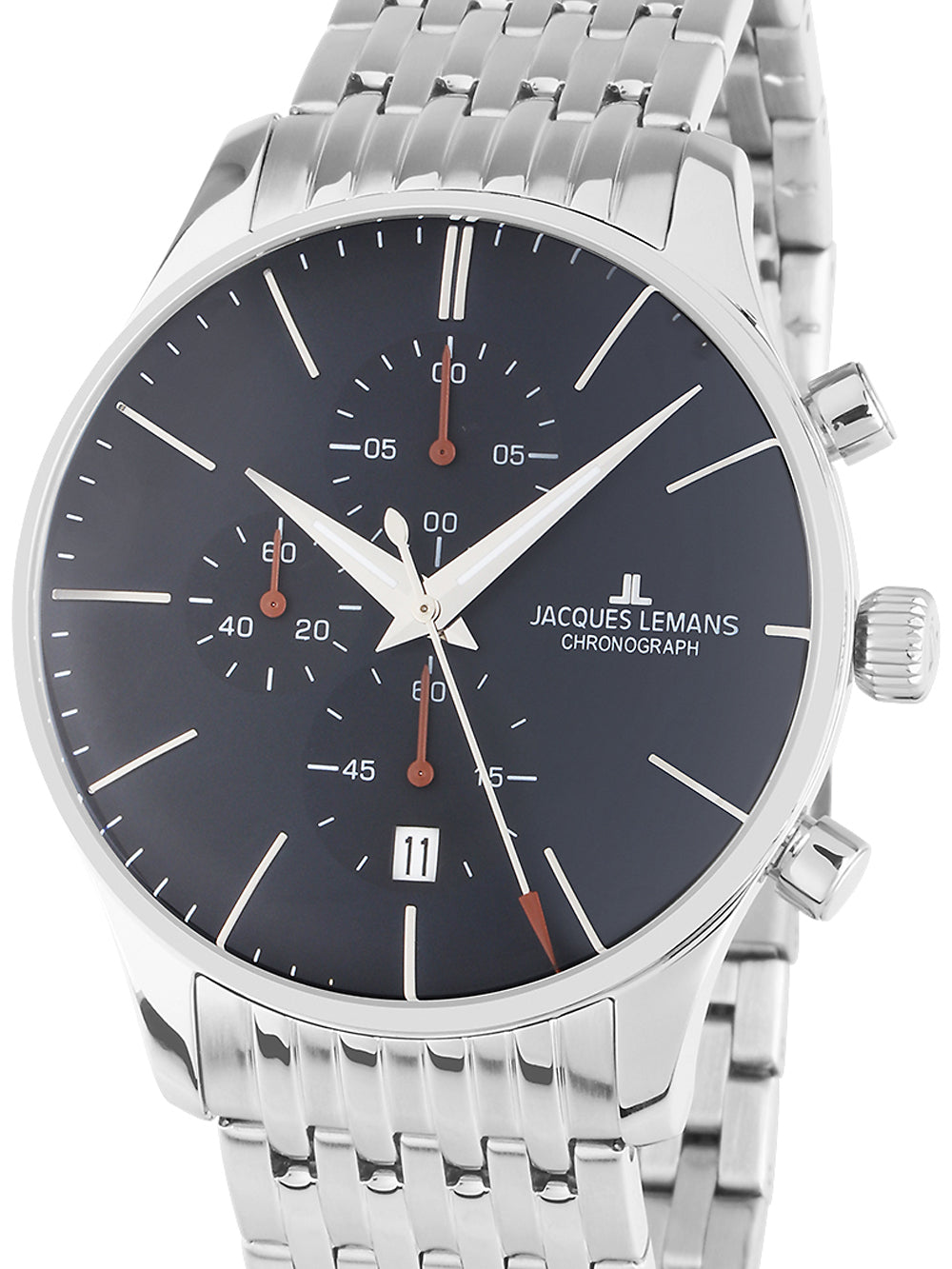 Jacques Lemans 1-2163H London vyriškas laikrodis Chronograph 40mm 5ATM