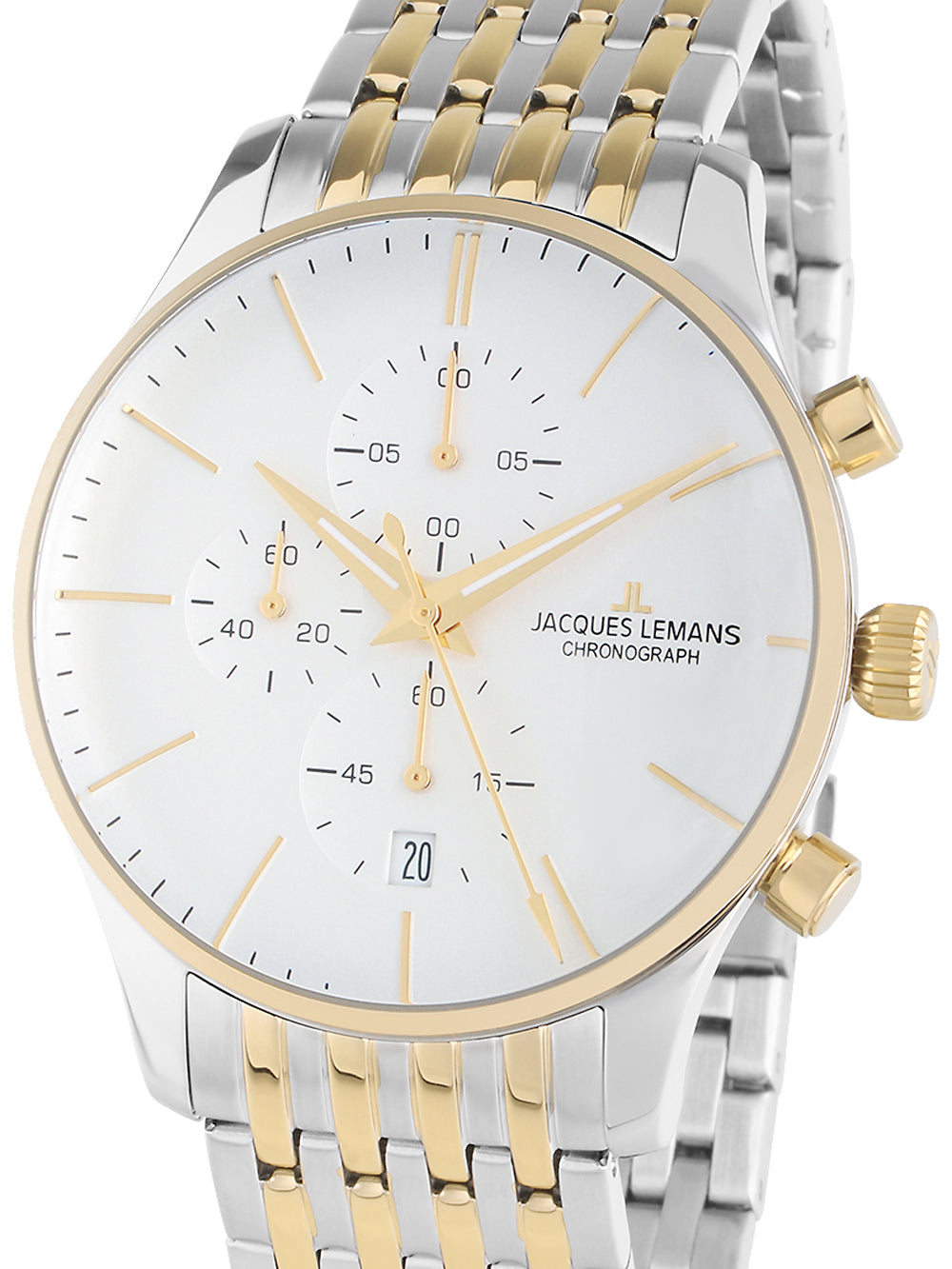 Jacques Lemans 1-2163J London vyriškas laikrodis Chronograph 40mm 5ATM