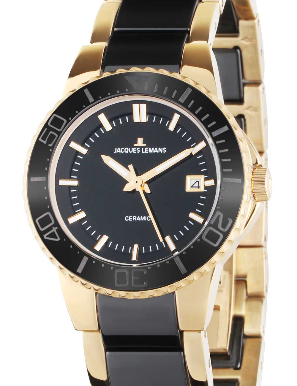 Jacques Lemans 1-2165C Colmar Ceramic moteriškas laikrodis 31mm 10ATM