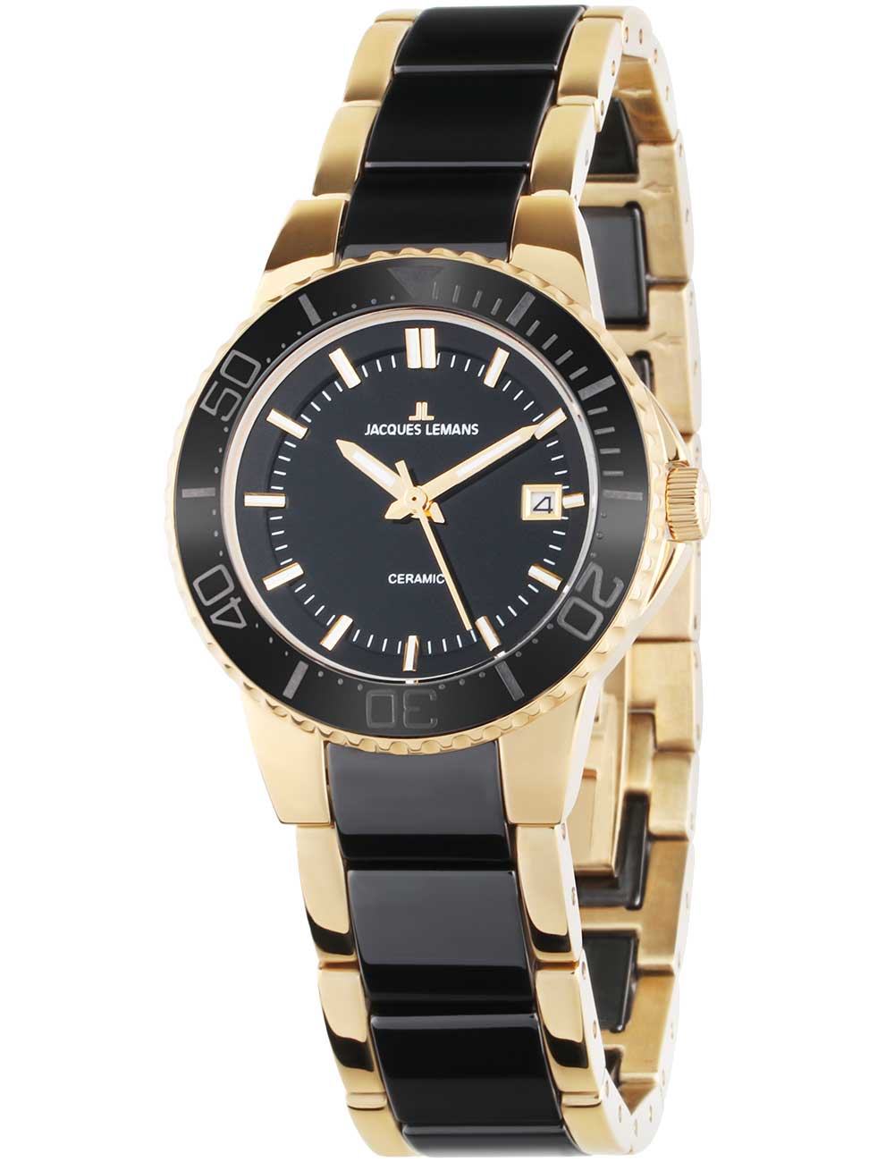 Jacques Lemans 1-2165C Colmar Ceramic moteriškas laikrodis 31mm 10ATM