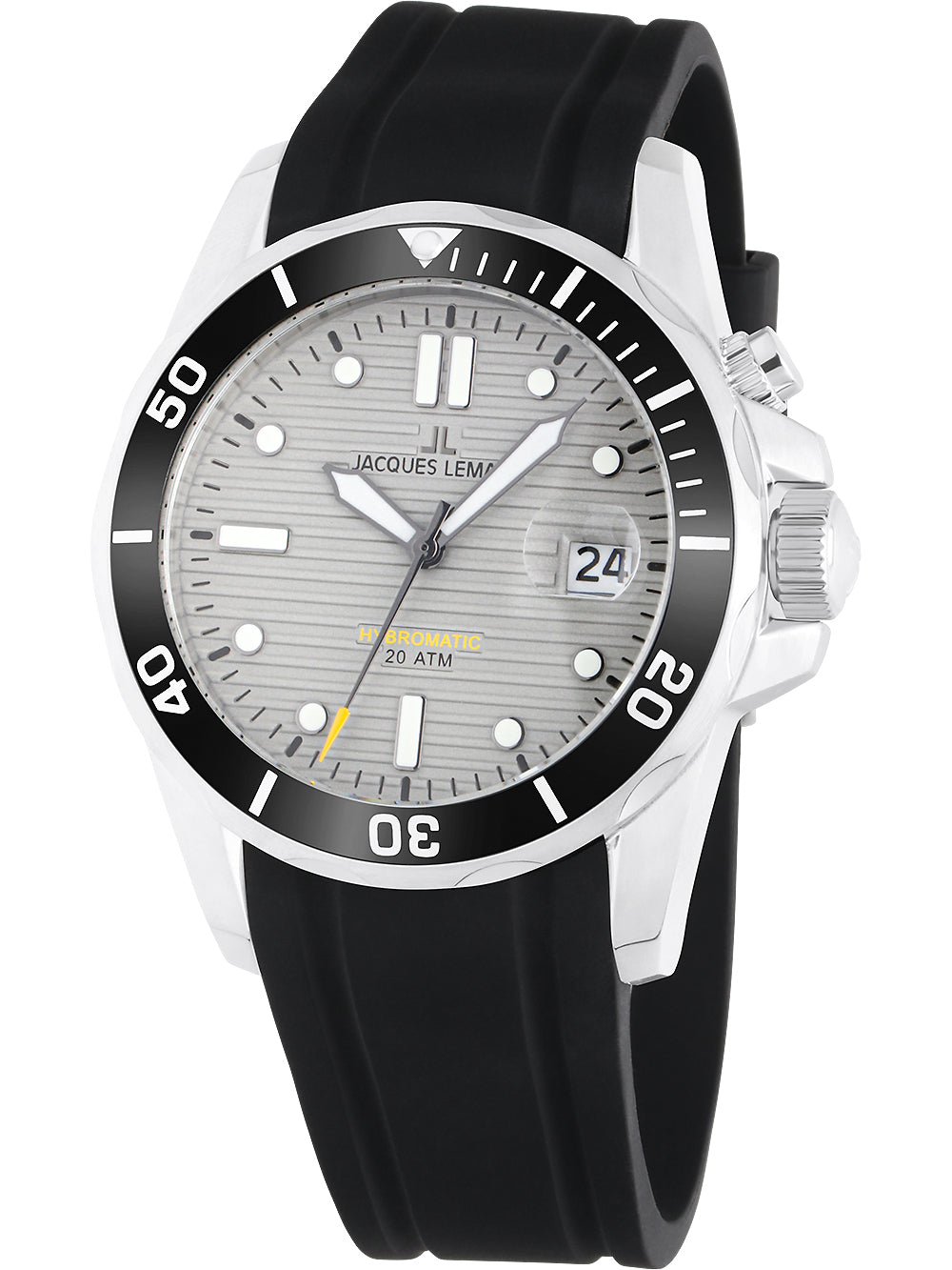 Jacques Lemans 1-2170B Hybromatic Diver vyriškas laikrodis 41mm 20ATM