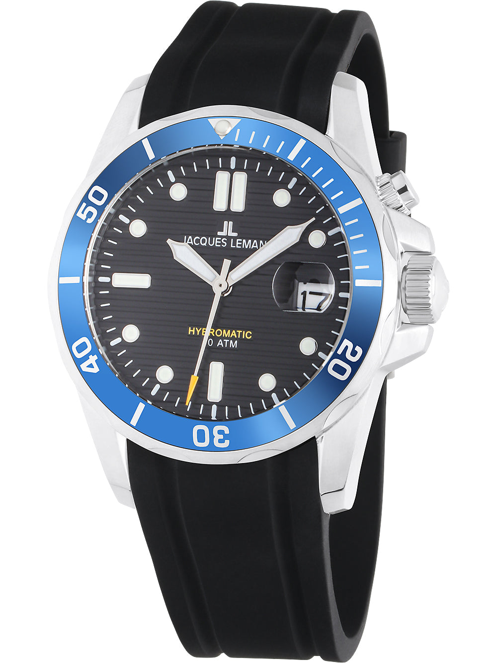 Jacques Lemans 1-2170D Hybromatic Diver vyriškas laikrodis 41mm 20ATM