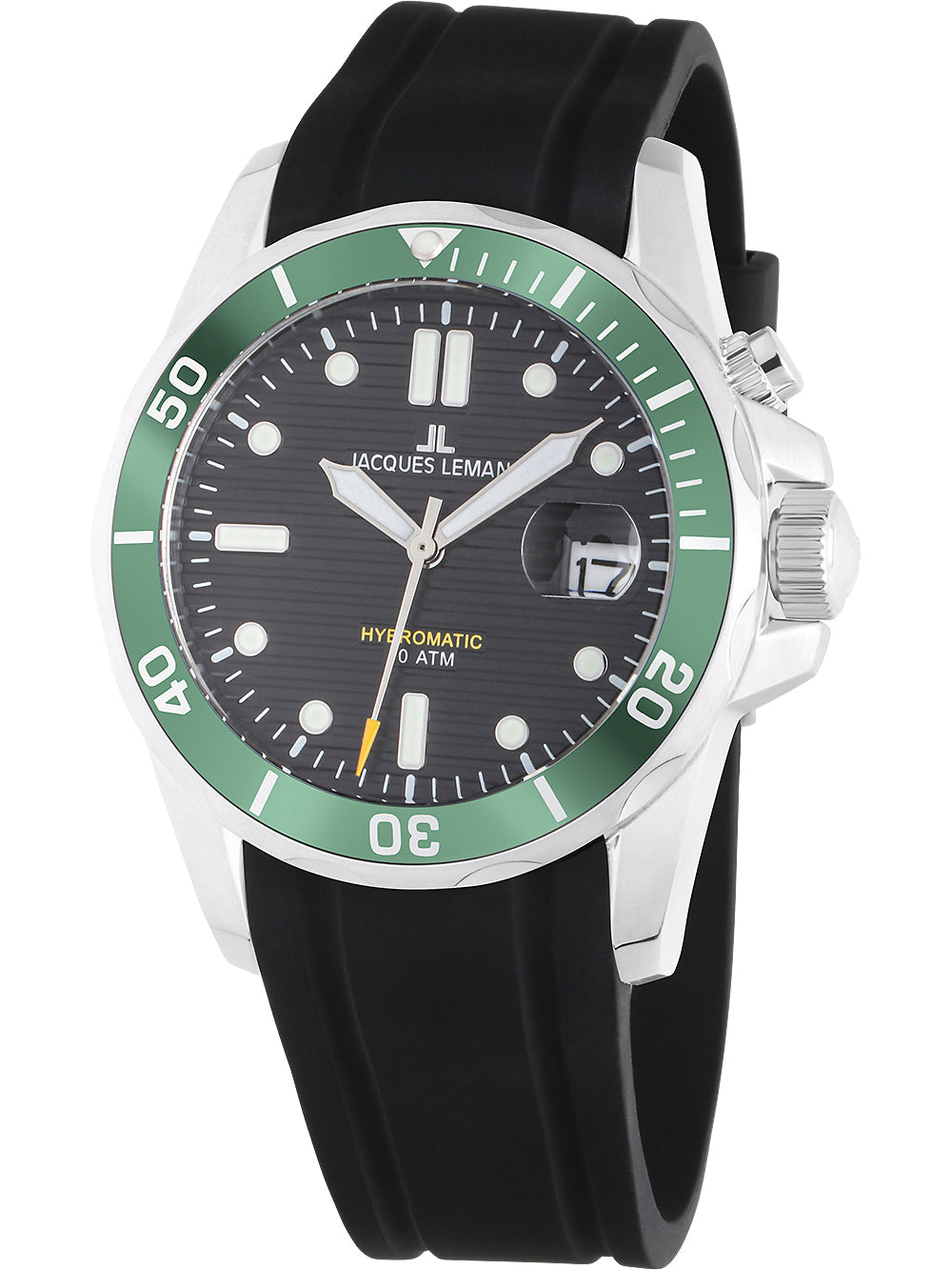Jacques Lemans 1-2170E Hybromatic Diver vyriškas laikrodis 41mm 20ATM