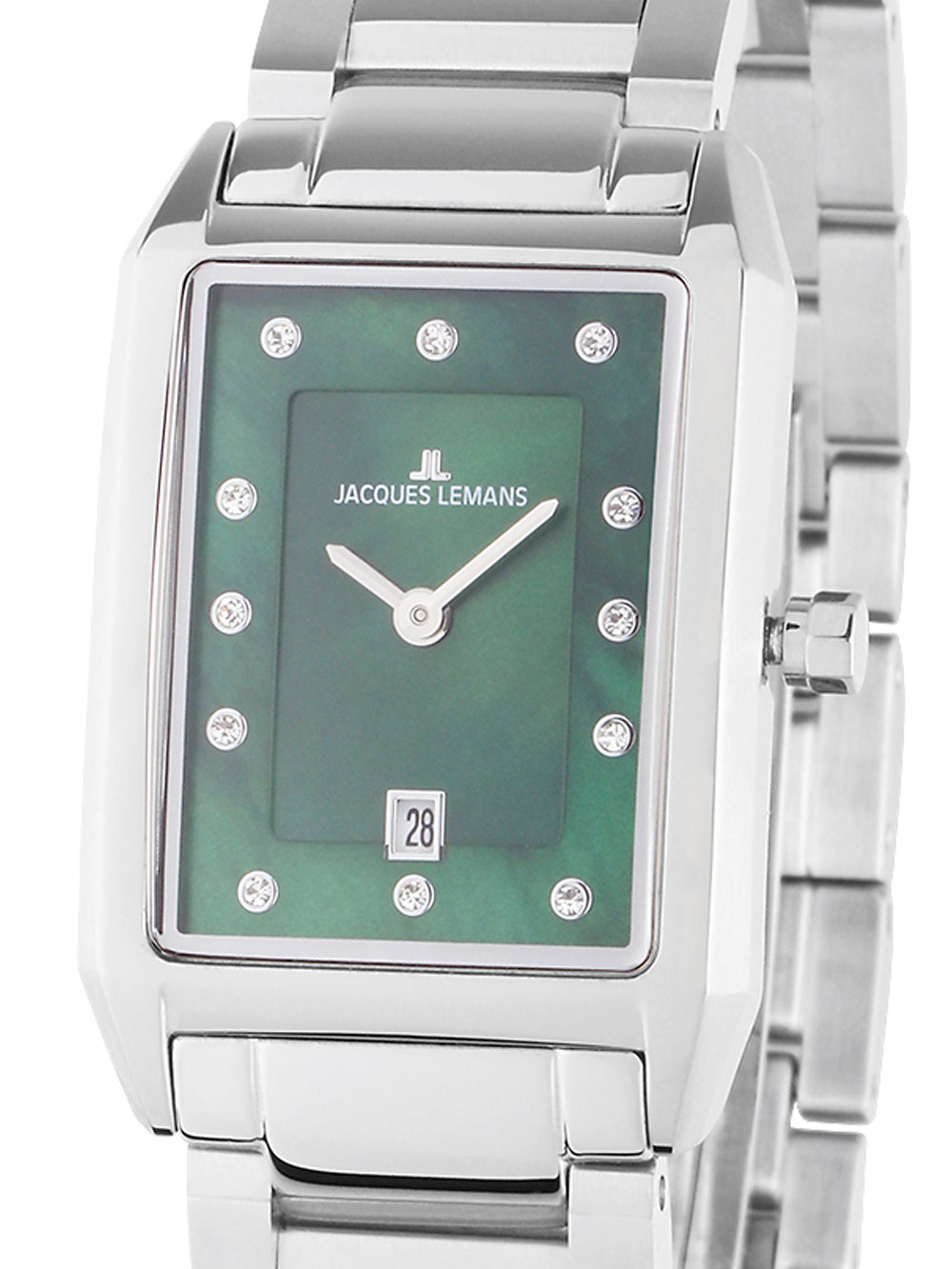 Jacques Lemans 1-2189K Torino square moteriškas laikrodis 23mm 5ATM