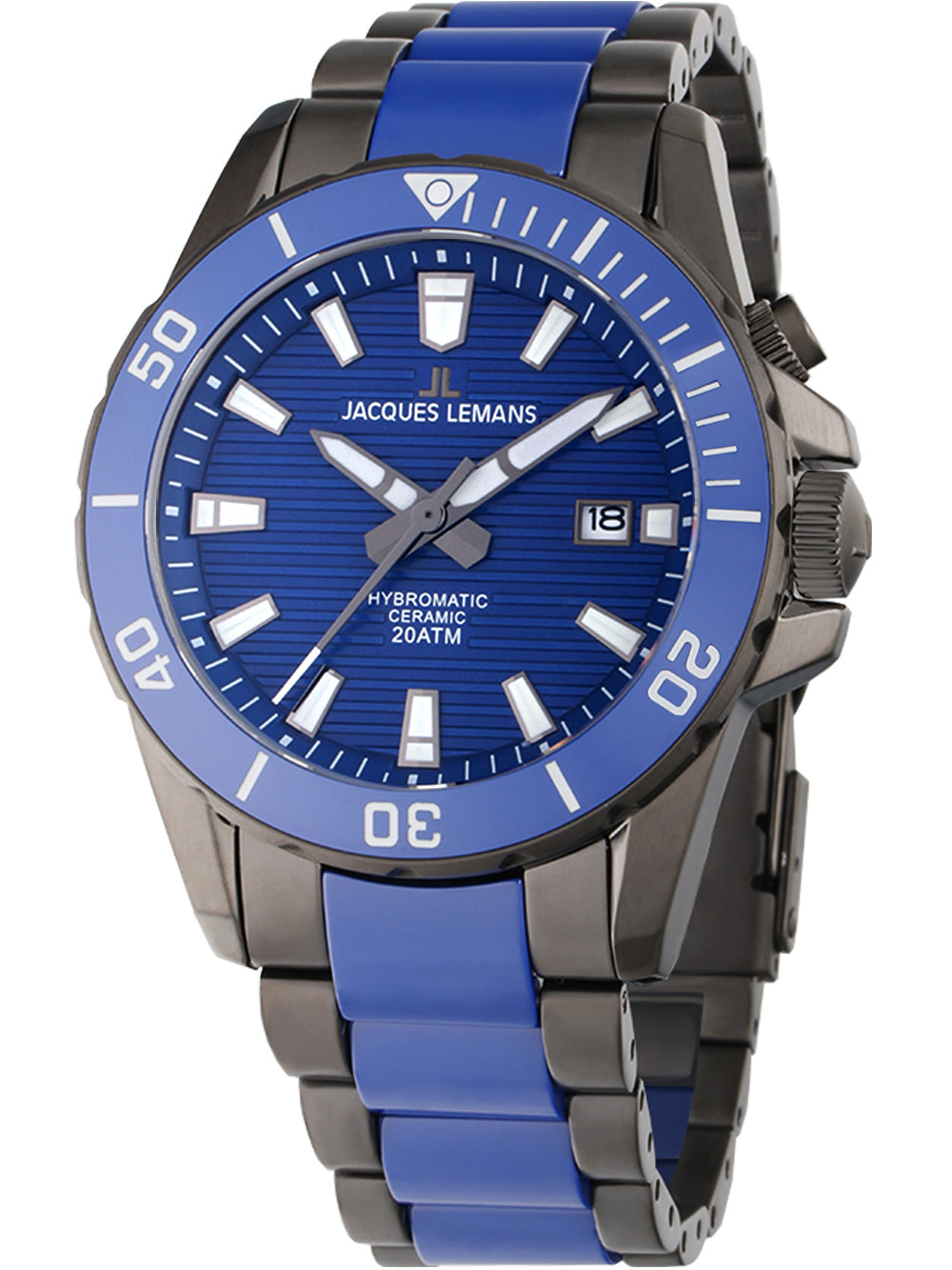 Jacques Lemans 1-2222C Hybromatic vyriškas laikrodis 42mm 20ATM