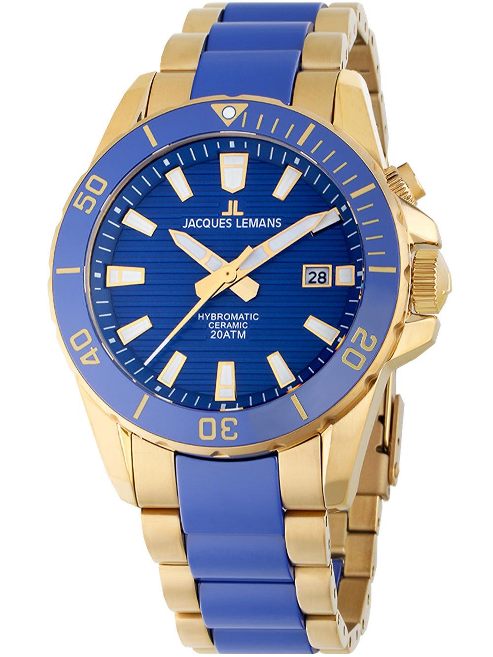 Jacques Lemans 1-2222E Hybromatic vyriškas laikrodis 42mm 20ATM