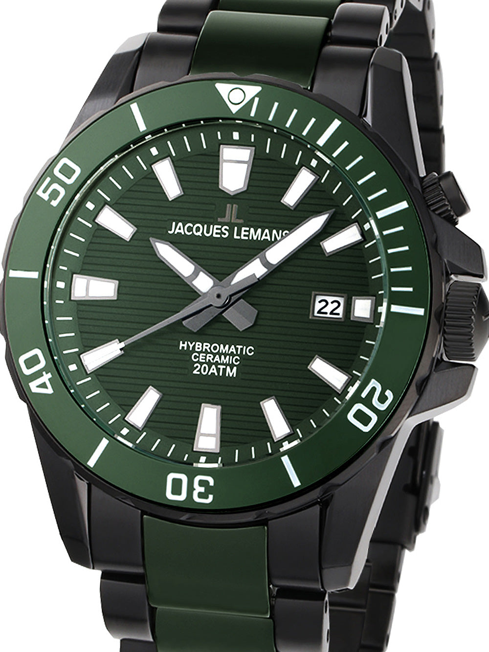 Jacques Lemans 1-2222F Hybromatic vyriškas laikrodis 42mm 20ATM