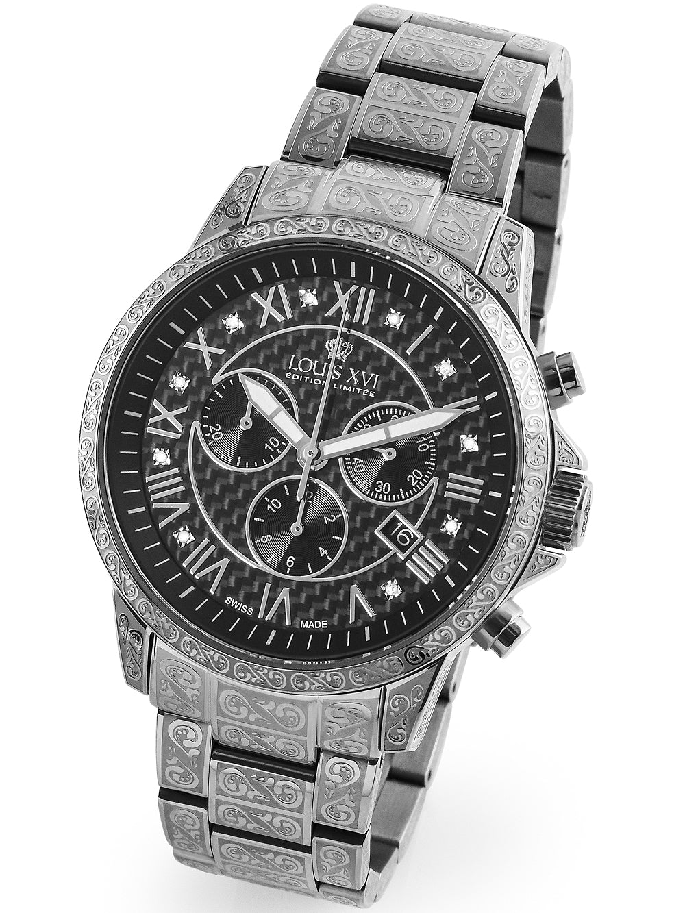 Louis XVI LXVI1019 Palais Royale Chronograph vyriškas laikrodis 43mm 5ATM