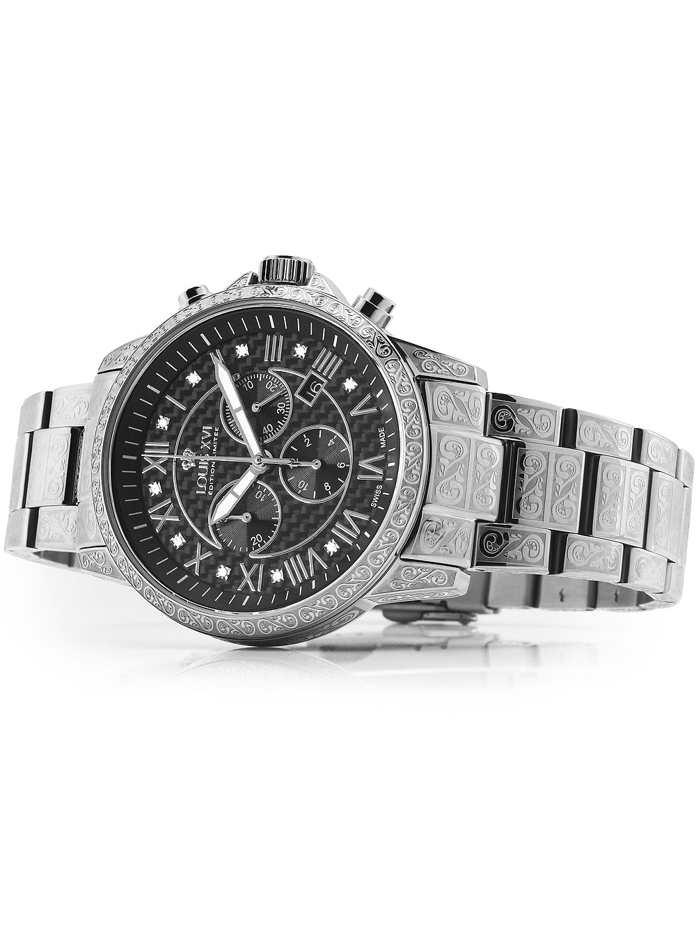 Louis XVI LXVI1019 Palais Royale Chronograph vyriškas laikrodis 43mm 5ATM