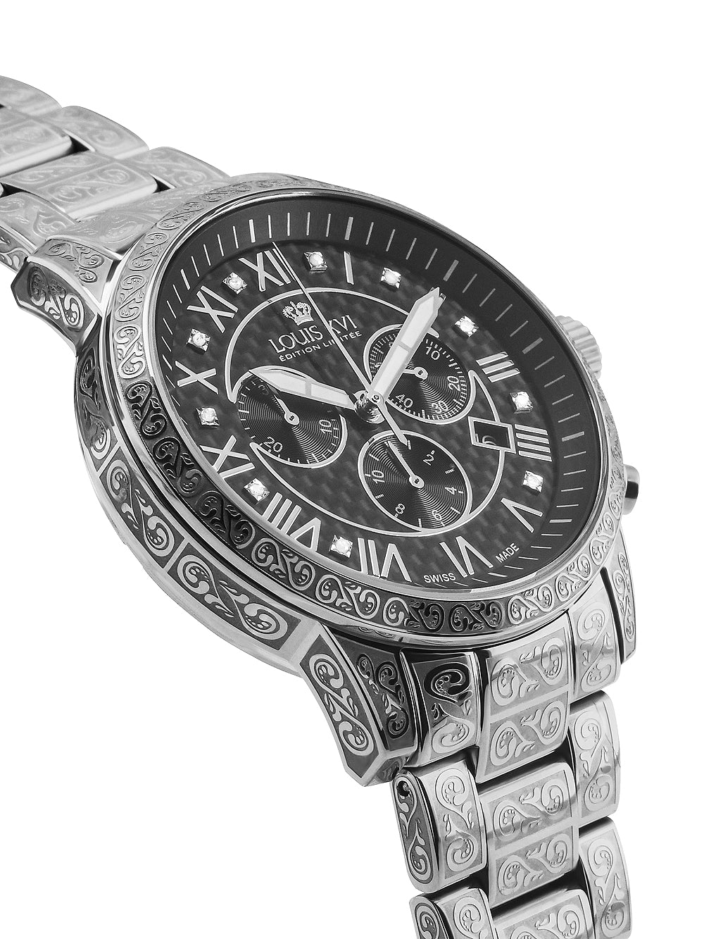 Louis XVI LXVI1019 Palais Royale Chronograph vyriškas laikrodis 43mm 5ATM