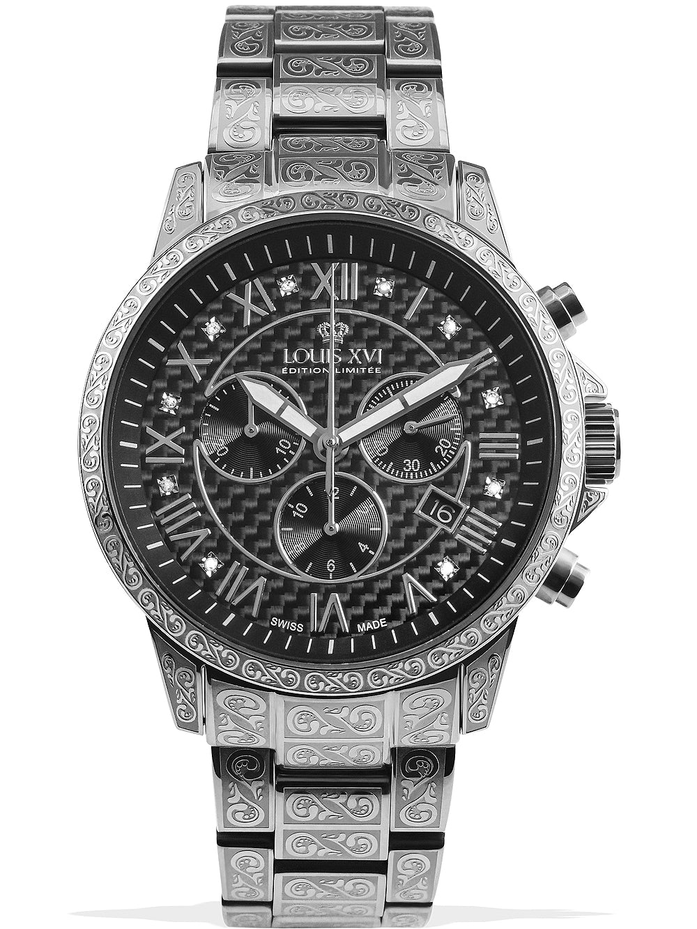 Louis XVI LXVI1019 Palais Royale Chronograph vyriškas laikrodis 43mm 5ATM
