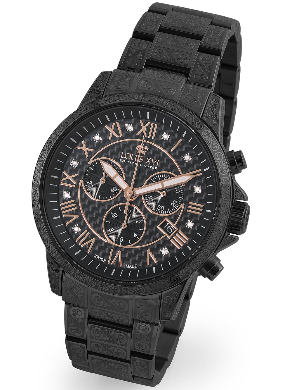 Louis XVI LXVI1020 Palais Royale Chronograph vyriškas laikrodis 43mm 5ATM