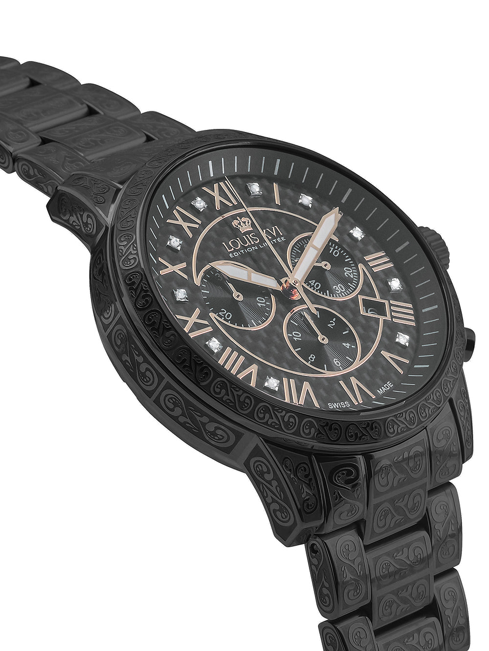Louis XVI LXVI1020 Palais Royale Chronograph vyriškas laikrodis 43mm 5ATM