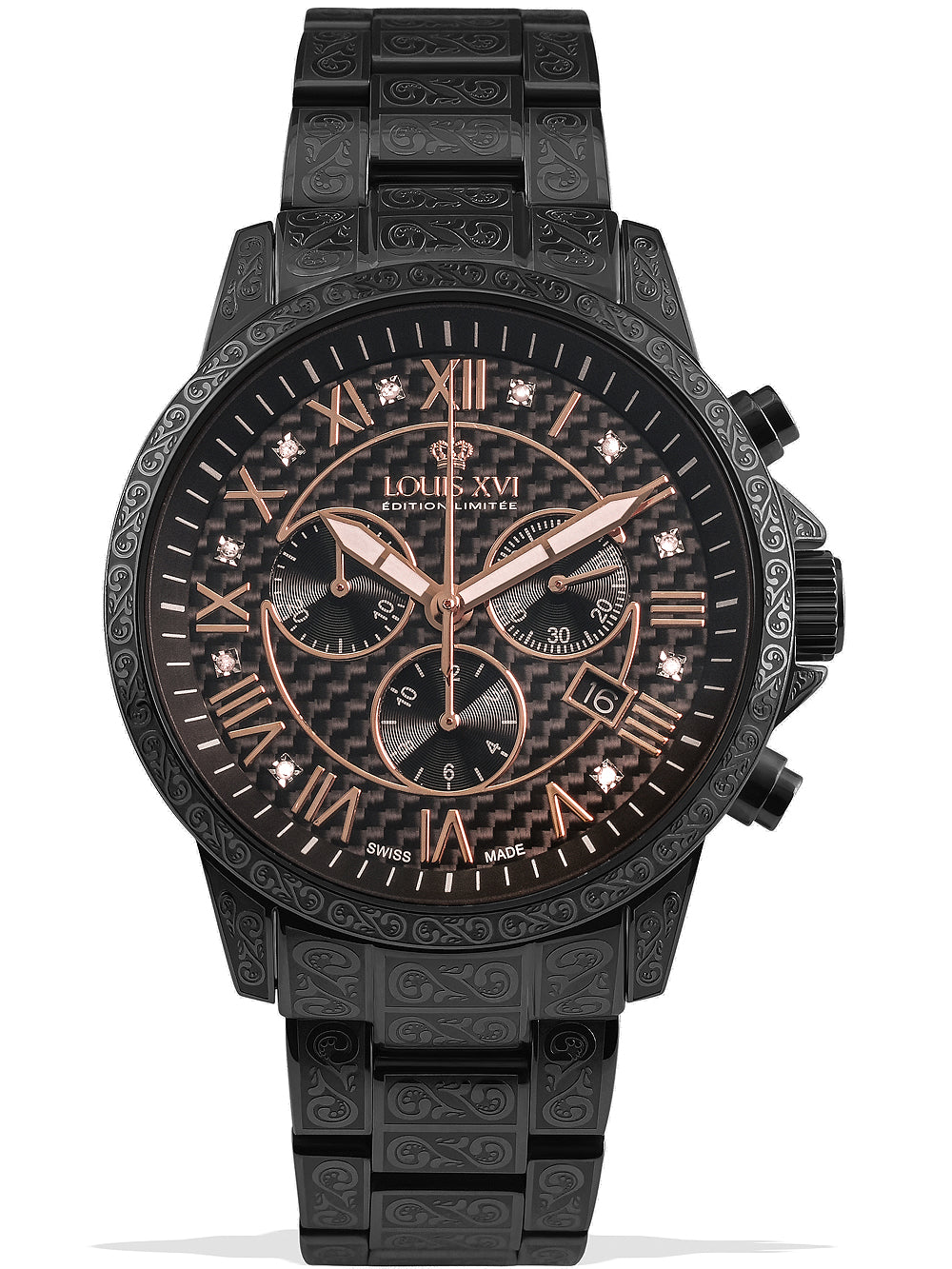 Louis XVI LXVI1020 Palais Royale Chronograph vyriškas laikrodis 43mm 5ATM