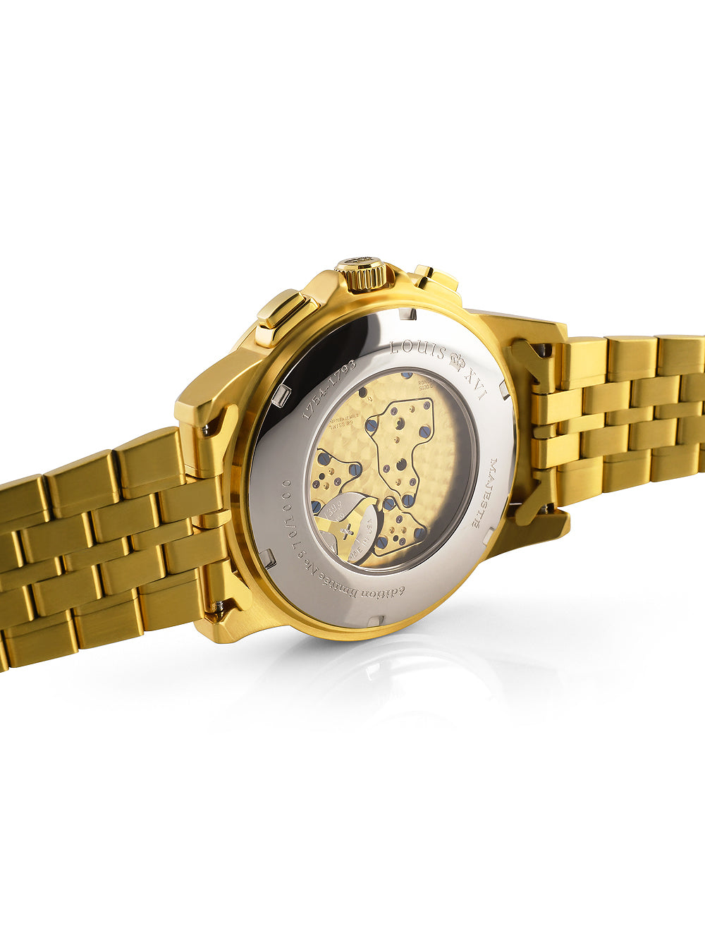 Louis XVI LXVI1037 Majeste Iced Out Chronograph vyriškas laikrodis 43mm 5ATM