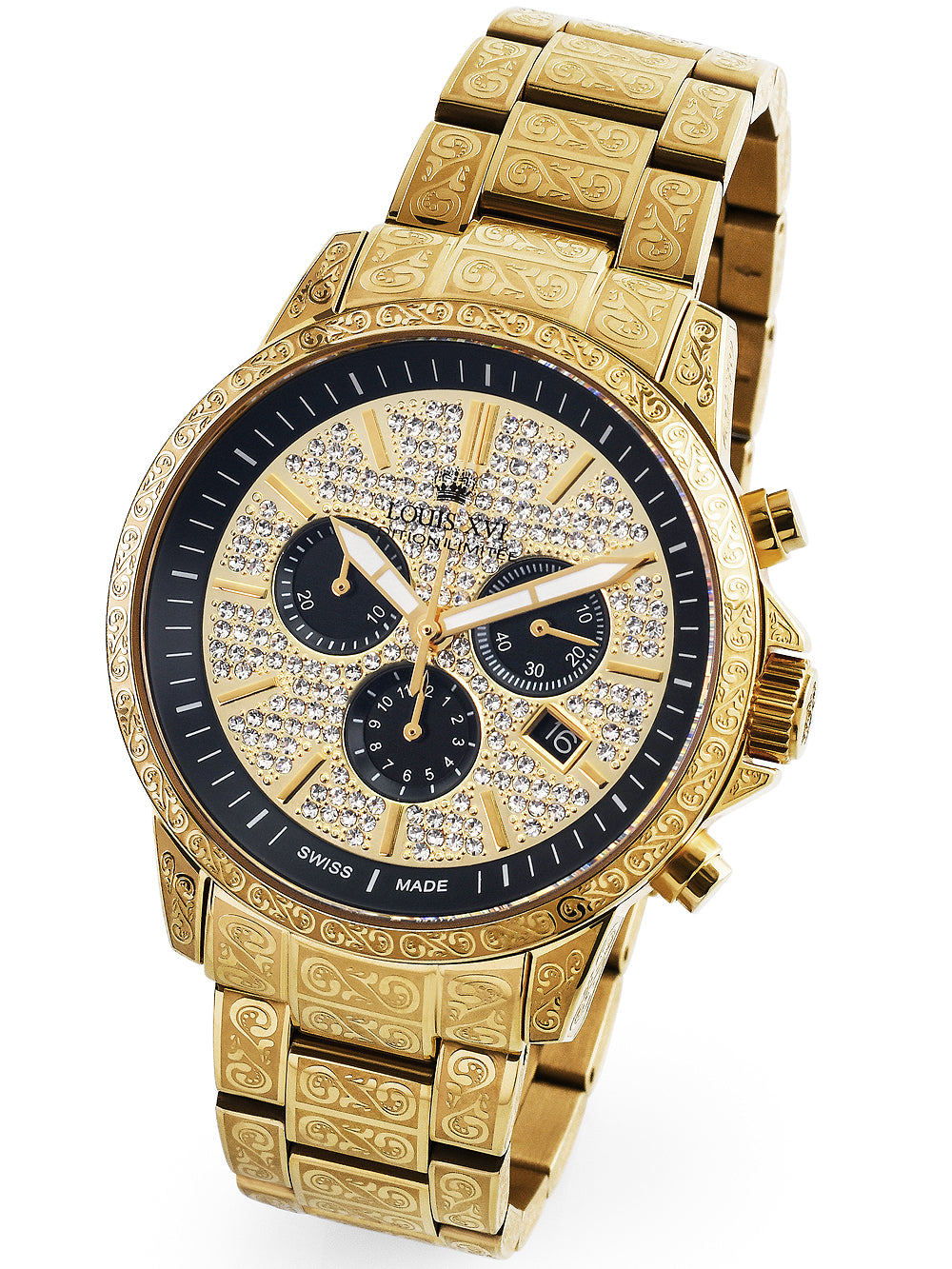 Louis XVI LXVI1087 Palais Royale Chronograph vyriškas laikrodis 43mm 5ATM