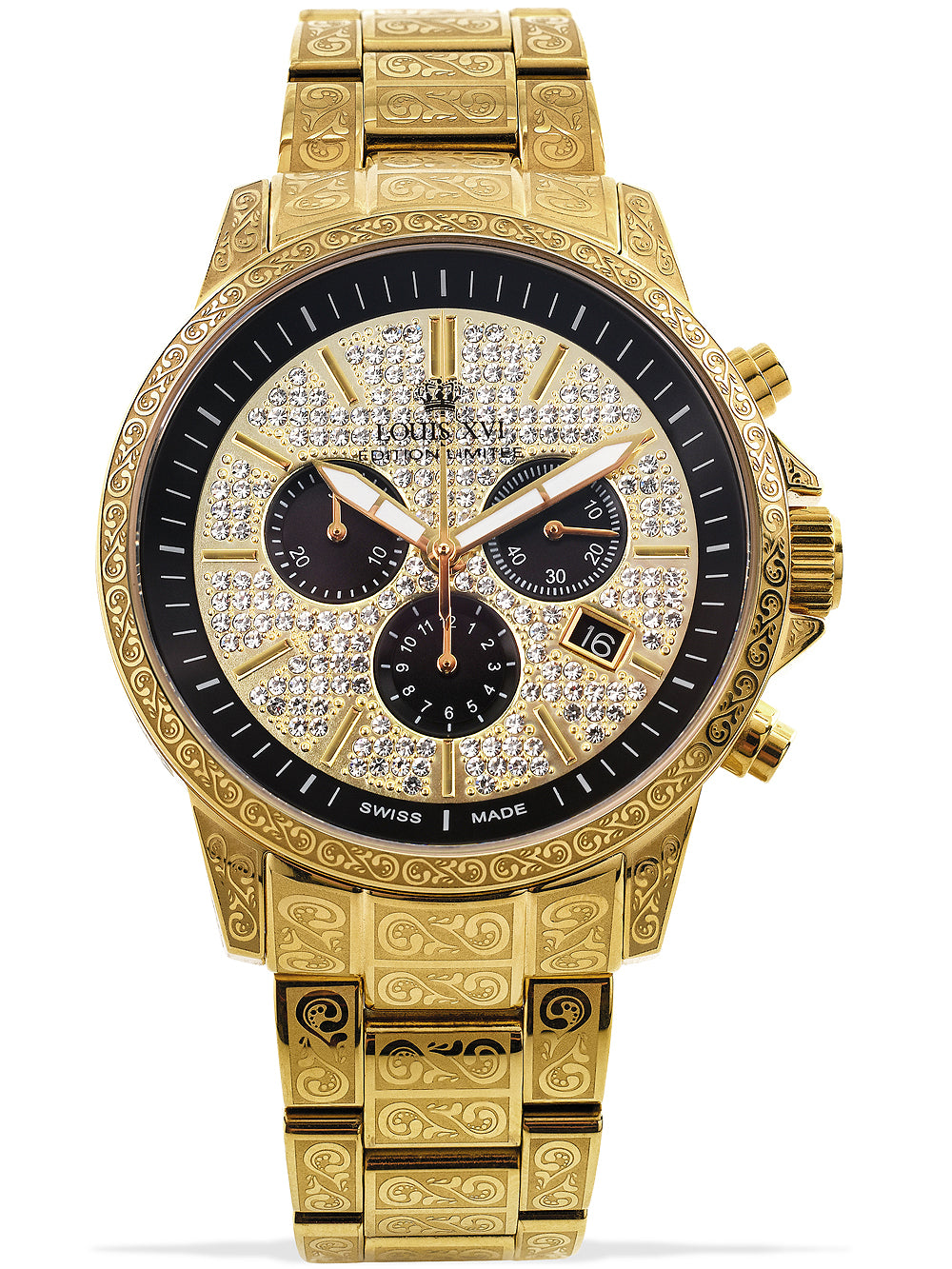 Louis XVI LXVI1087 Palais Royale Chronograph vyriškas laikrodis 43mm 5ATM