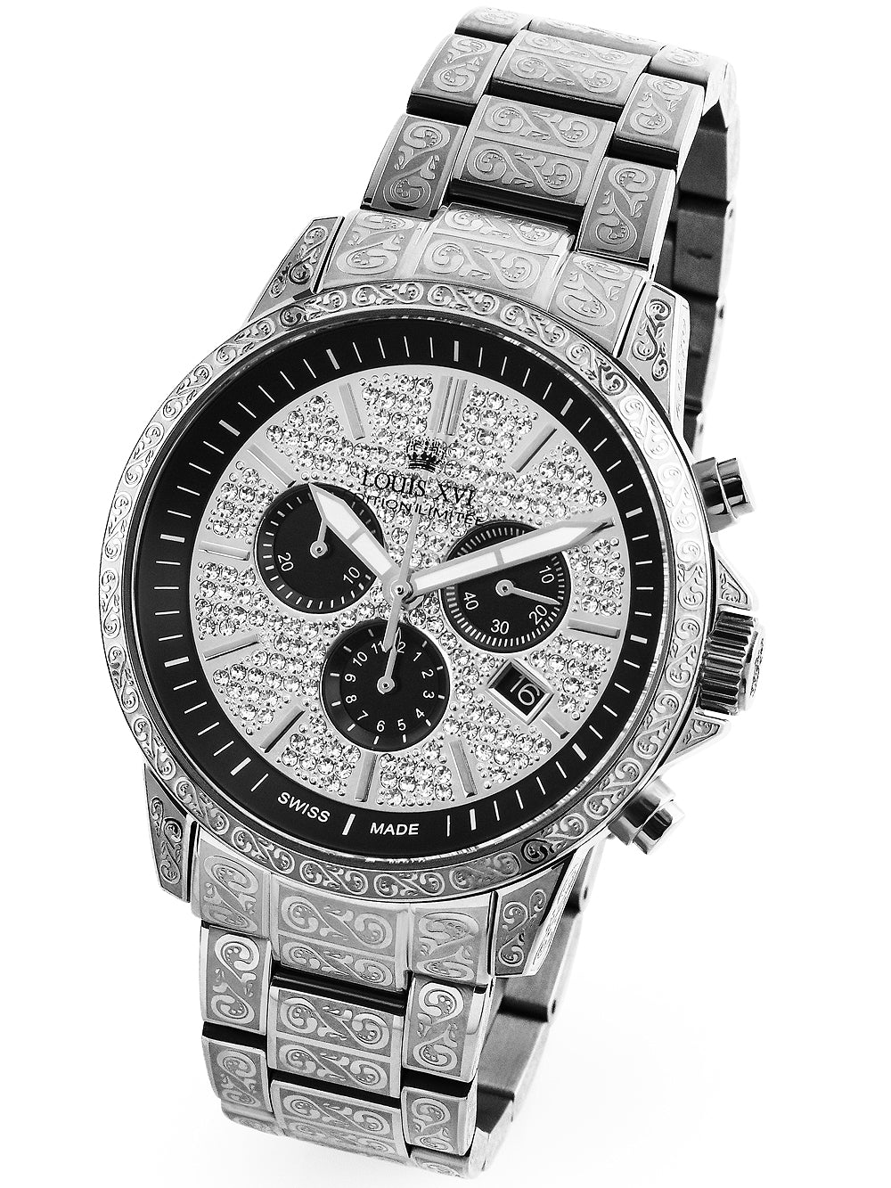 Louis XVI LXVI1088 Palais Royale Chronograph vyriškas laikrodis 43mm 5ATM