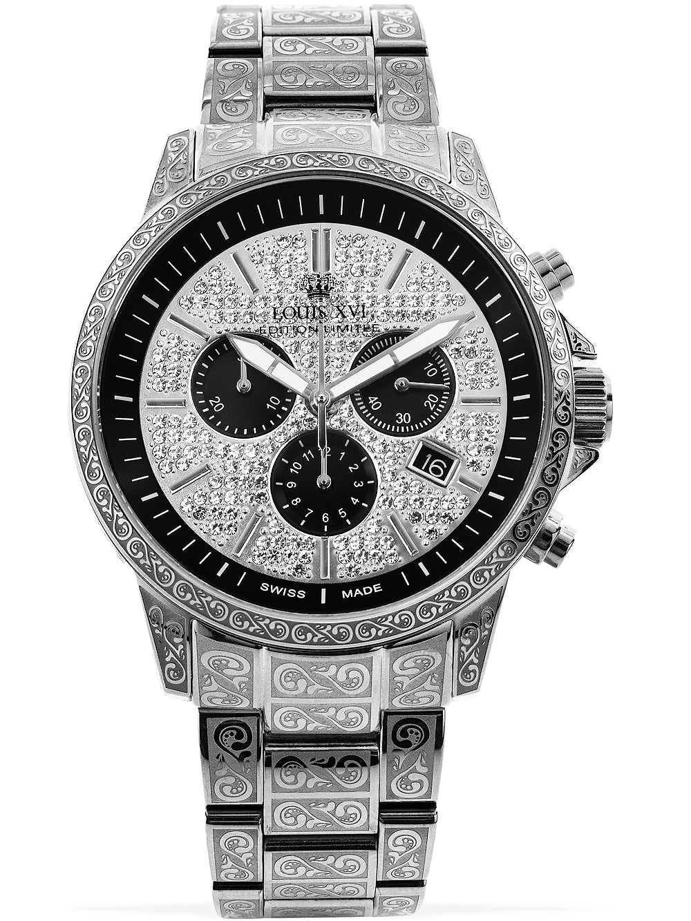 Louis XVI LXVI1088 Palais Royale Chronograph vyriškas laikrodis 43mm 5ATM