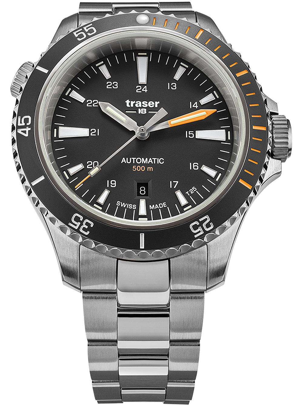 Traser H3 110324 P67 Diver Automatic Black vyriškas laikrodis 46mm 50ATM