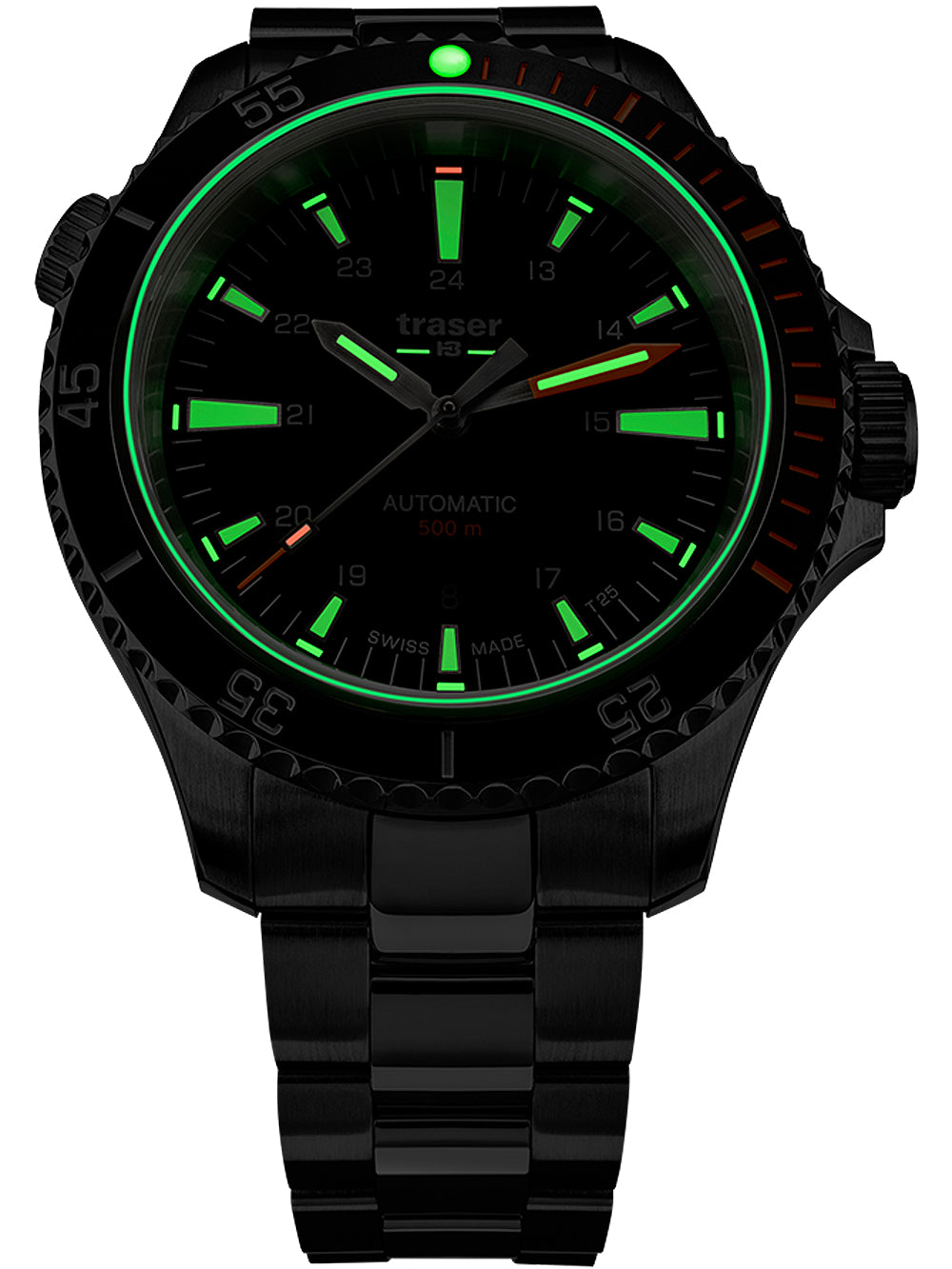 Traser H3 110324 P67 Diver Automatic Black vyriškas laikrodis 46mm 50ATM