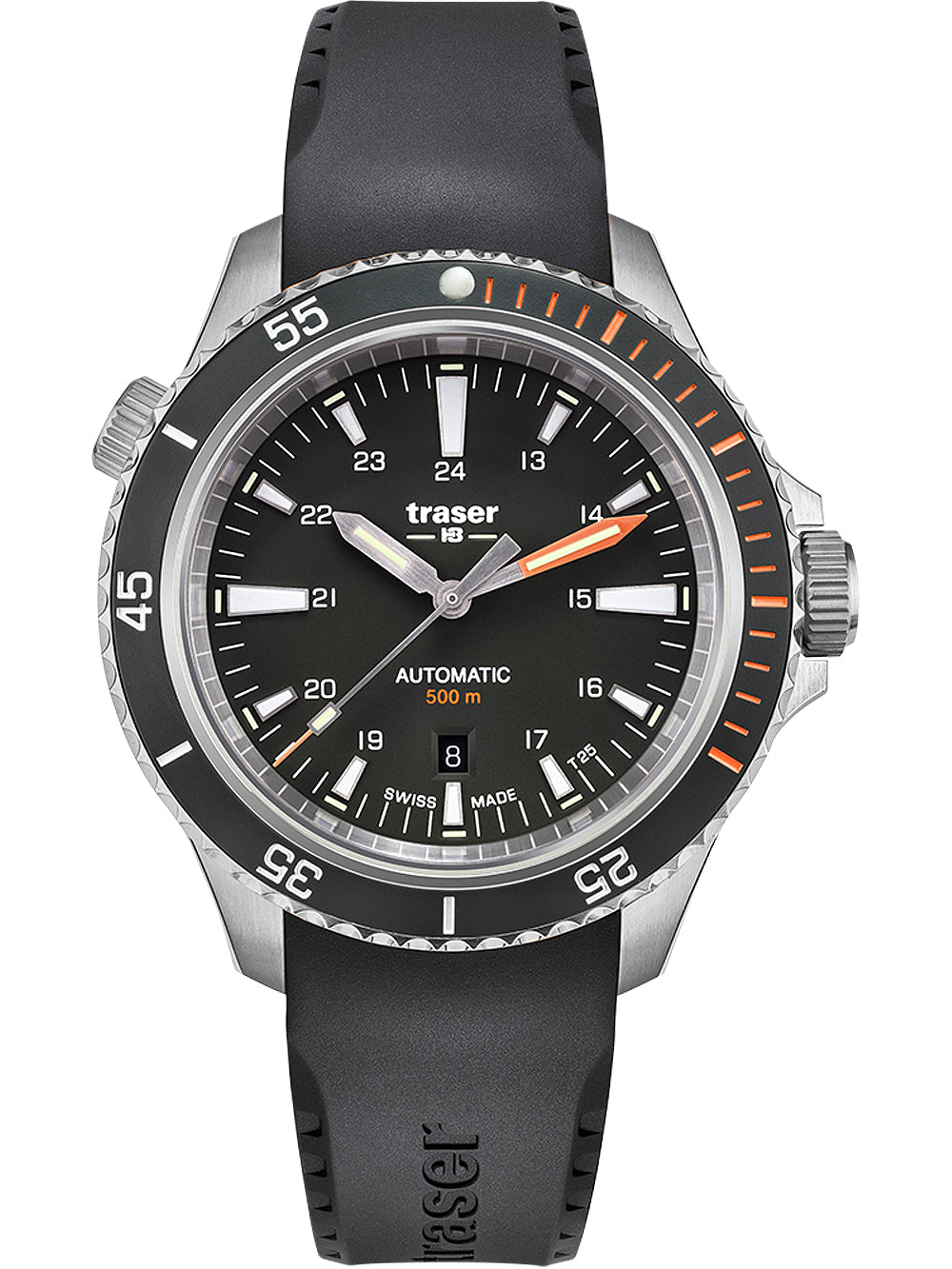 Traser H3 110322 P67 Diver Automatic Black vyriškas laikrodis 46mm 50ATM