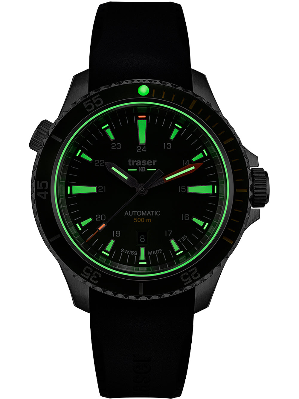 Traser H3 110322 P67 Diver Automatic Black vyriškas laikrodis 46mm 50ATM
