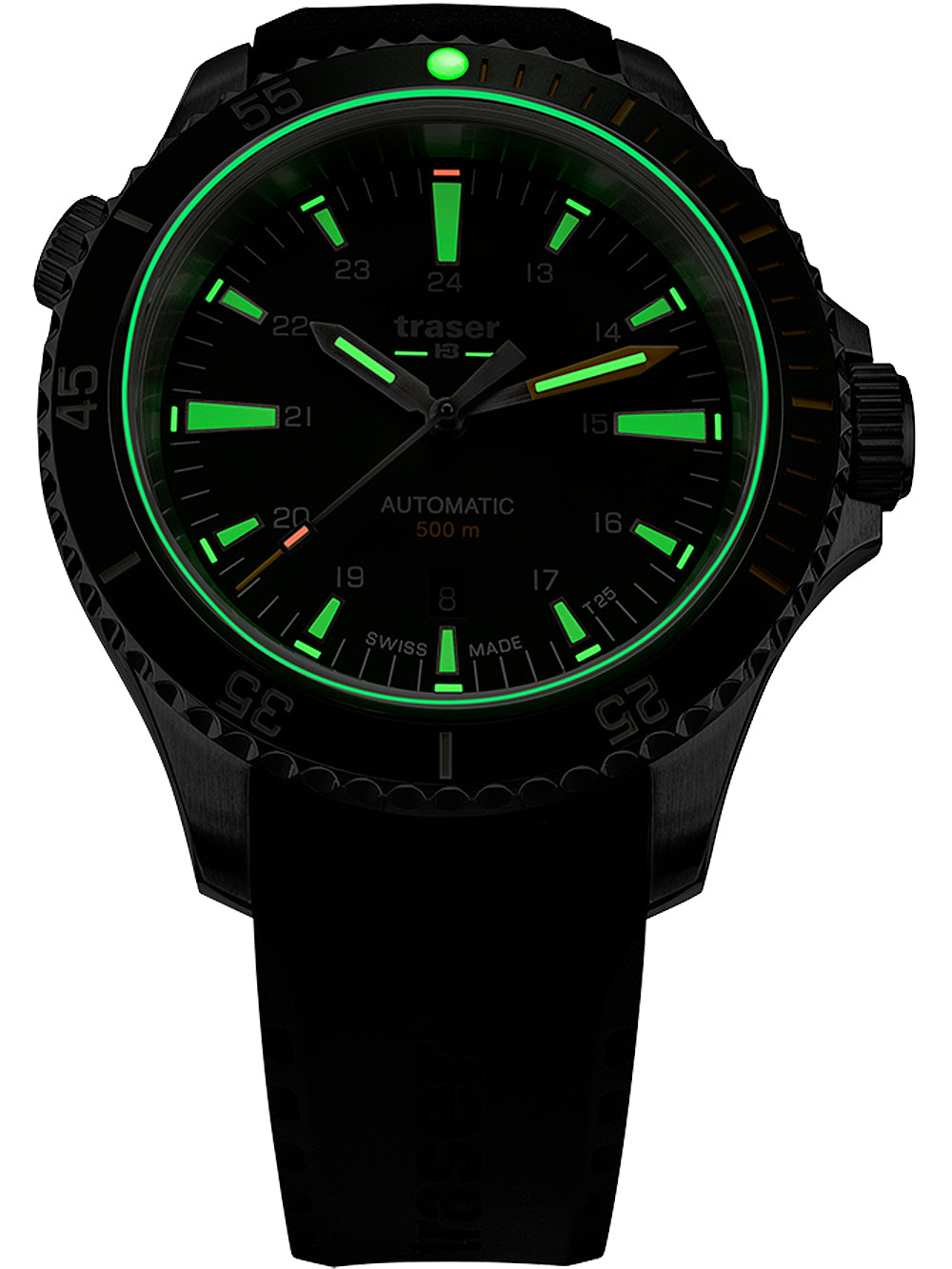 Traser H3 110322 P67 Diver Automatic Black vyriškas laikrodis 46mm 50ATM