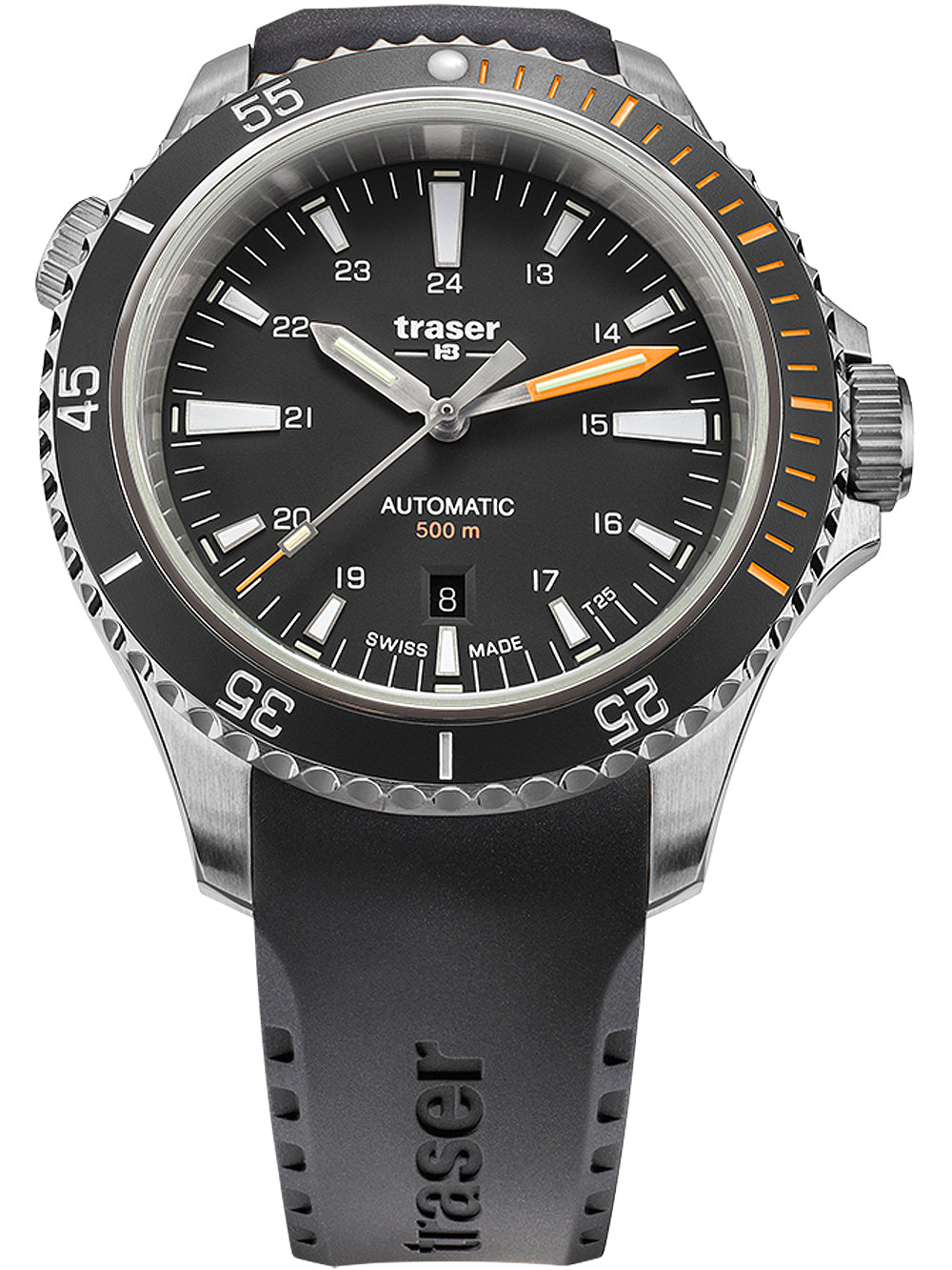 Traser H3 110322 P67 Diver Automatic Black vyriškas laikrodis 46mm 50ATM