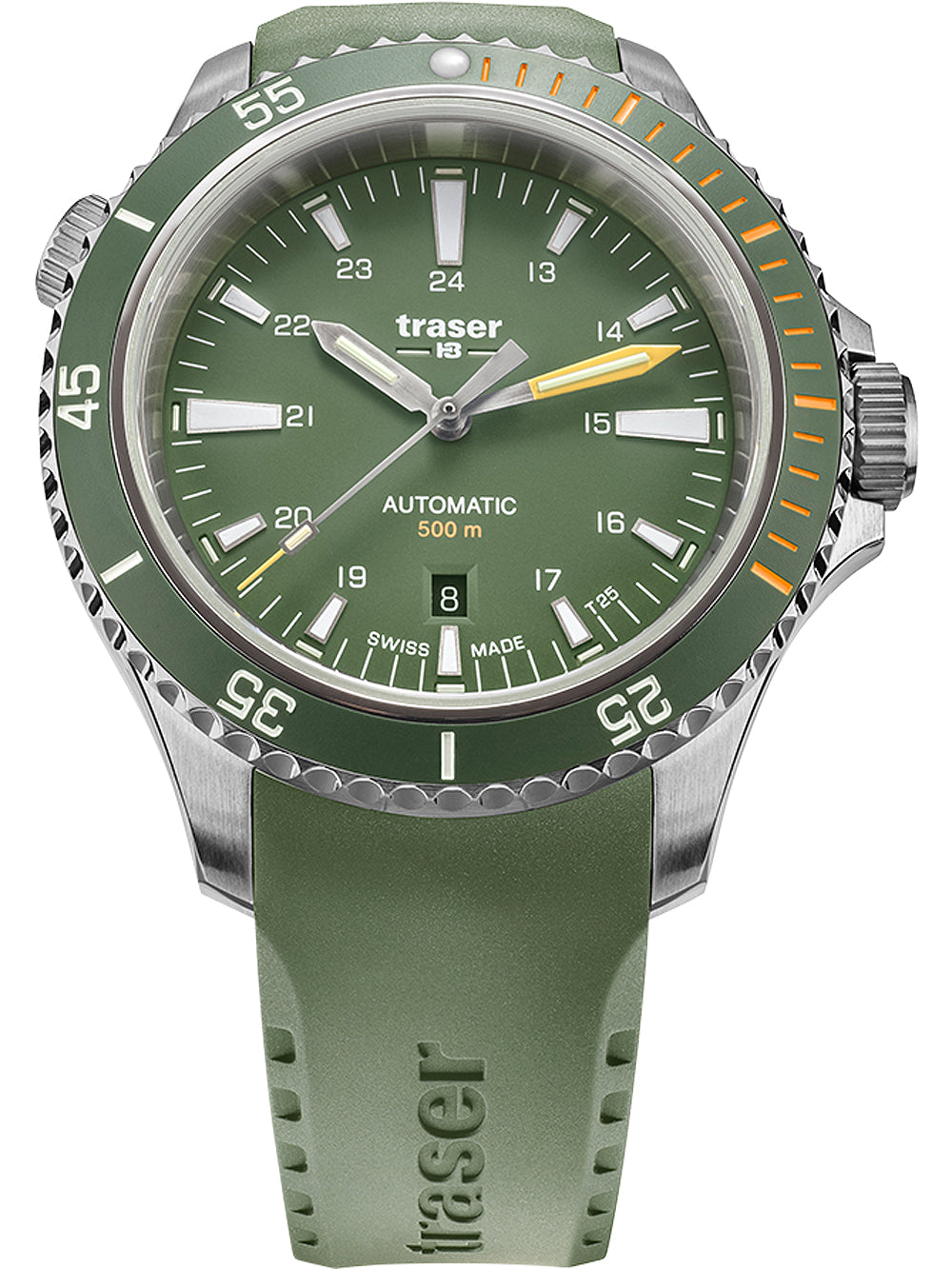 Traser H3 110327 P67 Diver Automatic Green vyriškas laikrodis 46mm 50ATM